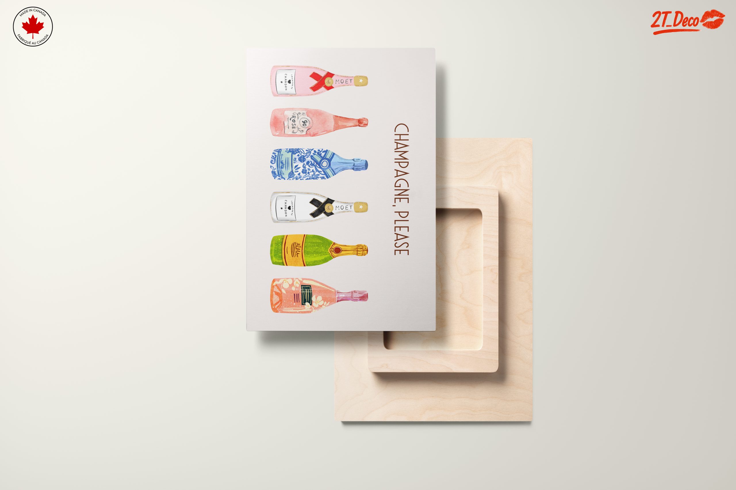 Colorful Champagne Bottles Art - Image 11
