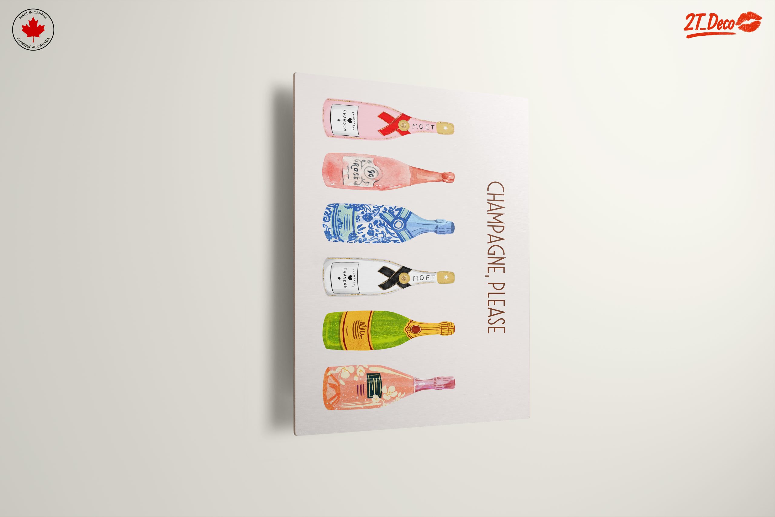 Colorful Champagne Bottles Art - Image 13