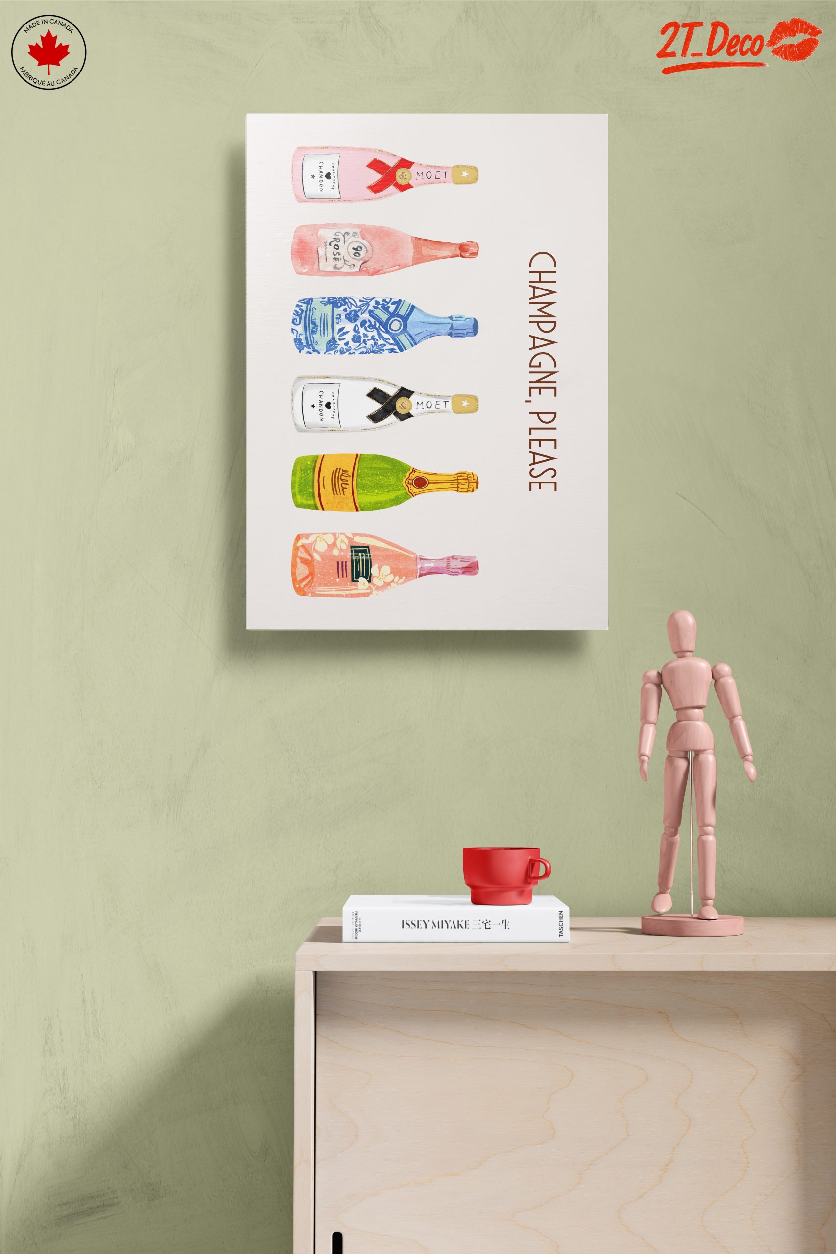 Colorful Champagne Bottles Art - Image 14