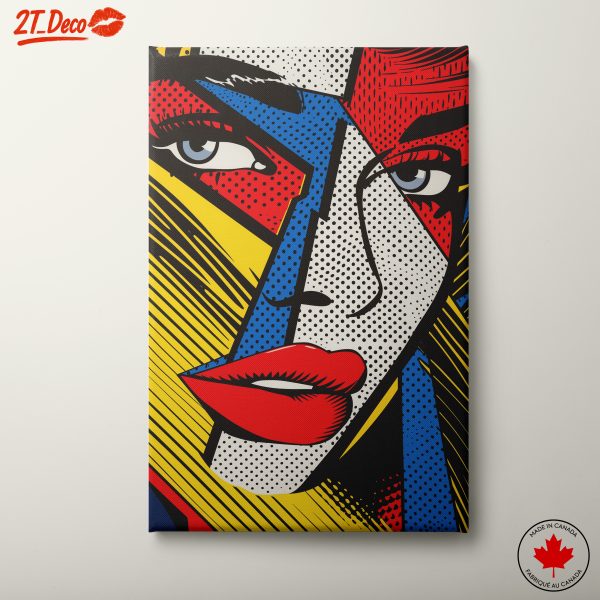 Vibrant Pop Art Style Portrait