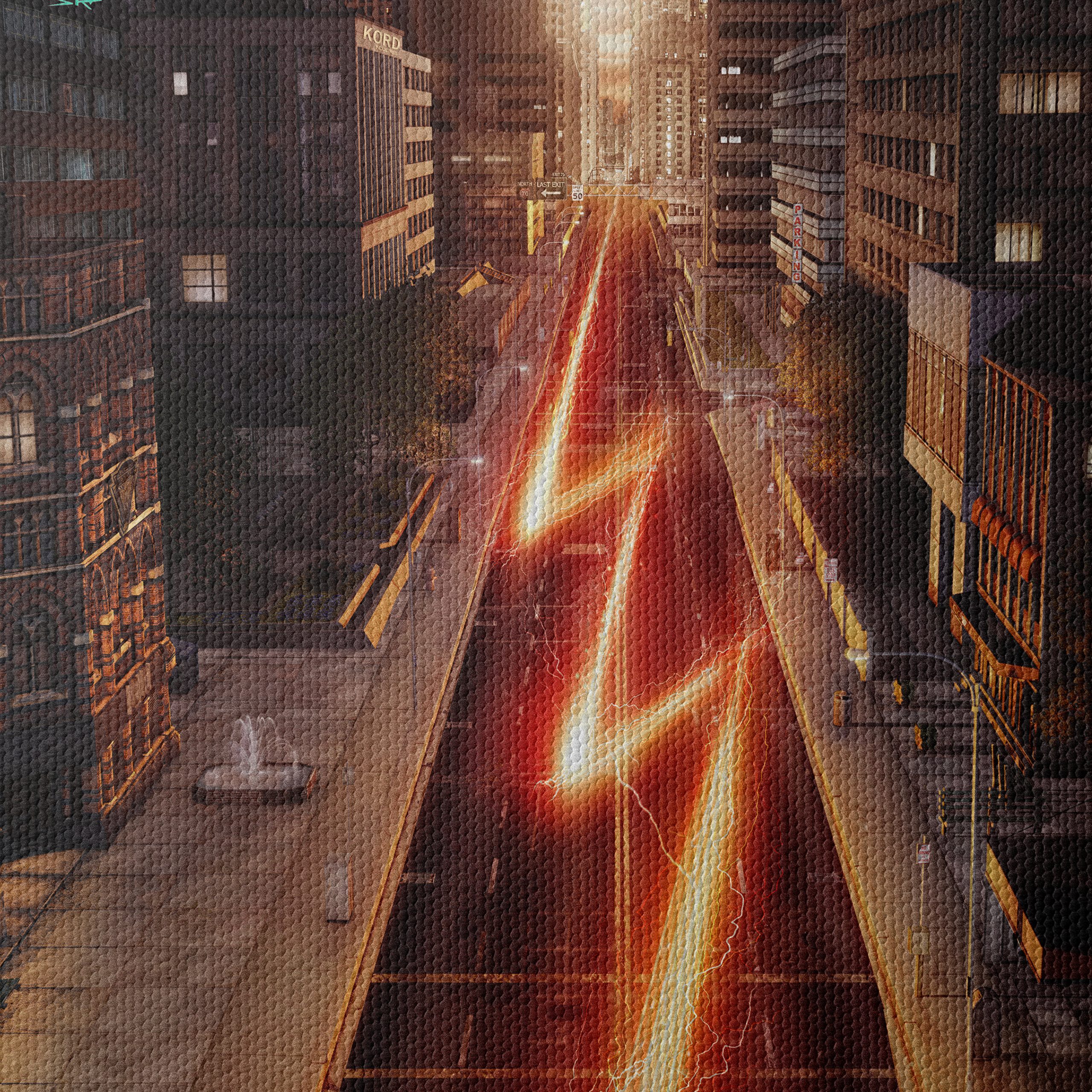 Dynamic Flash Artwork in Urban Setting - Image 4
