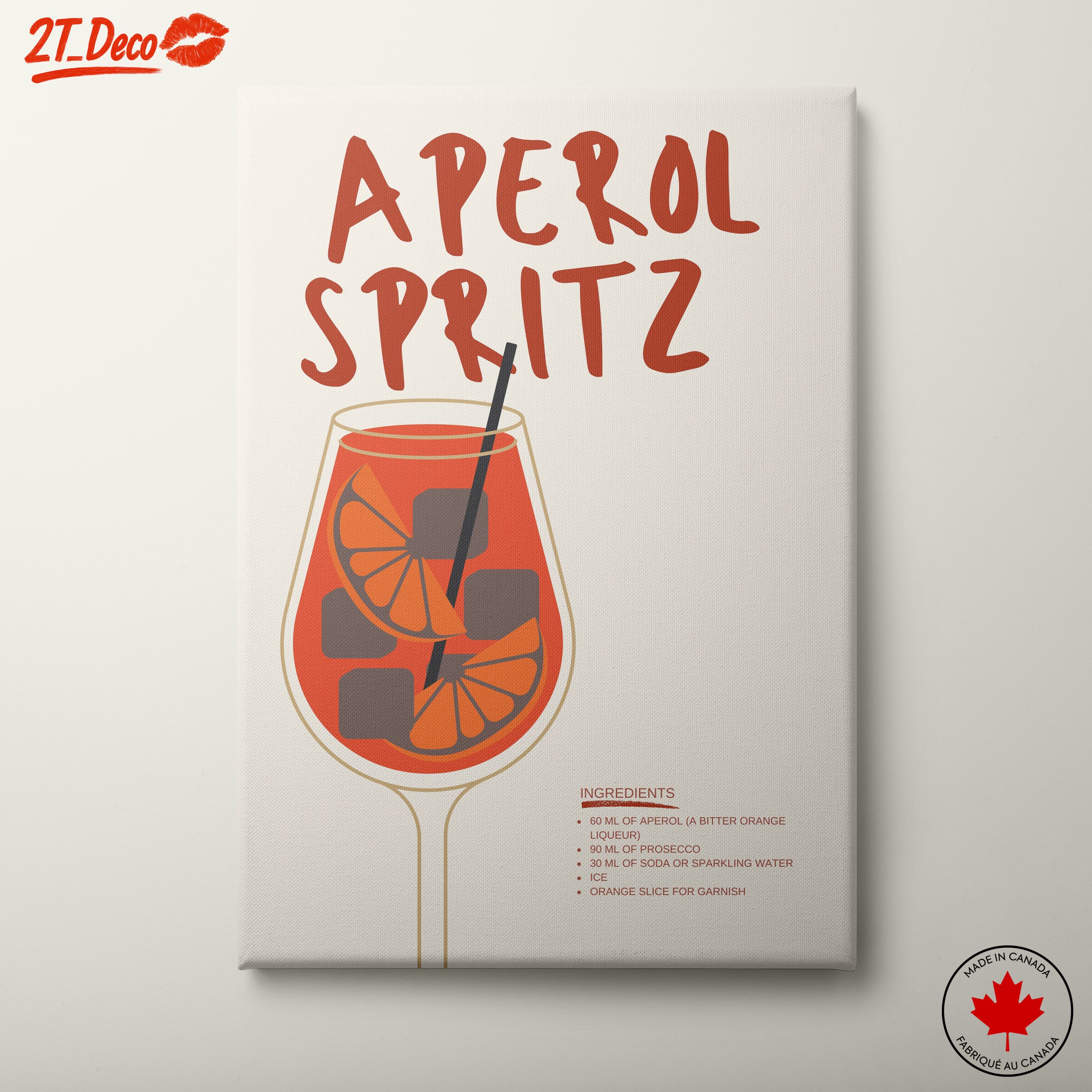 Aperol Spritz Cocktail Art 3