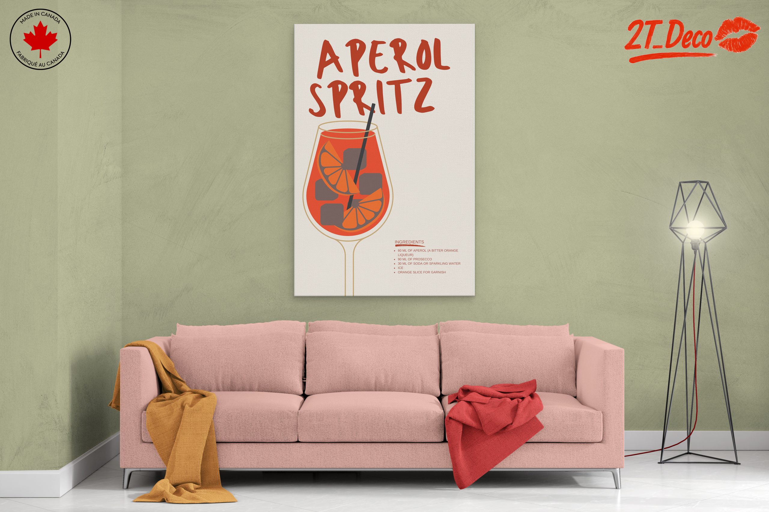 Aperol Spritz Cocktail Art 3 - Image 2