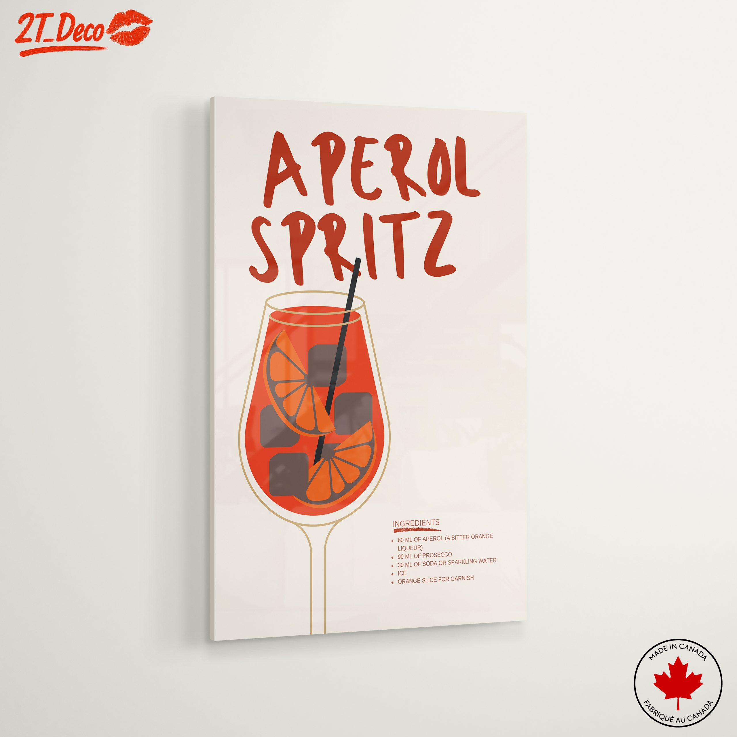 Aperol Spritz Cocktail Art 3 - Image 6