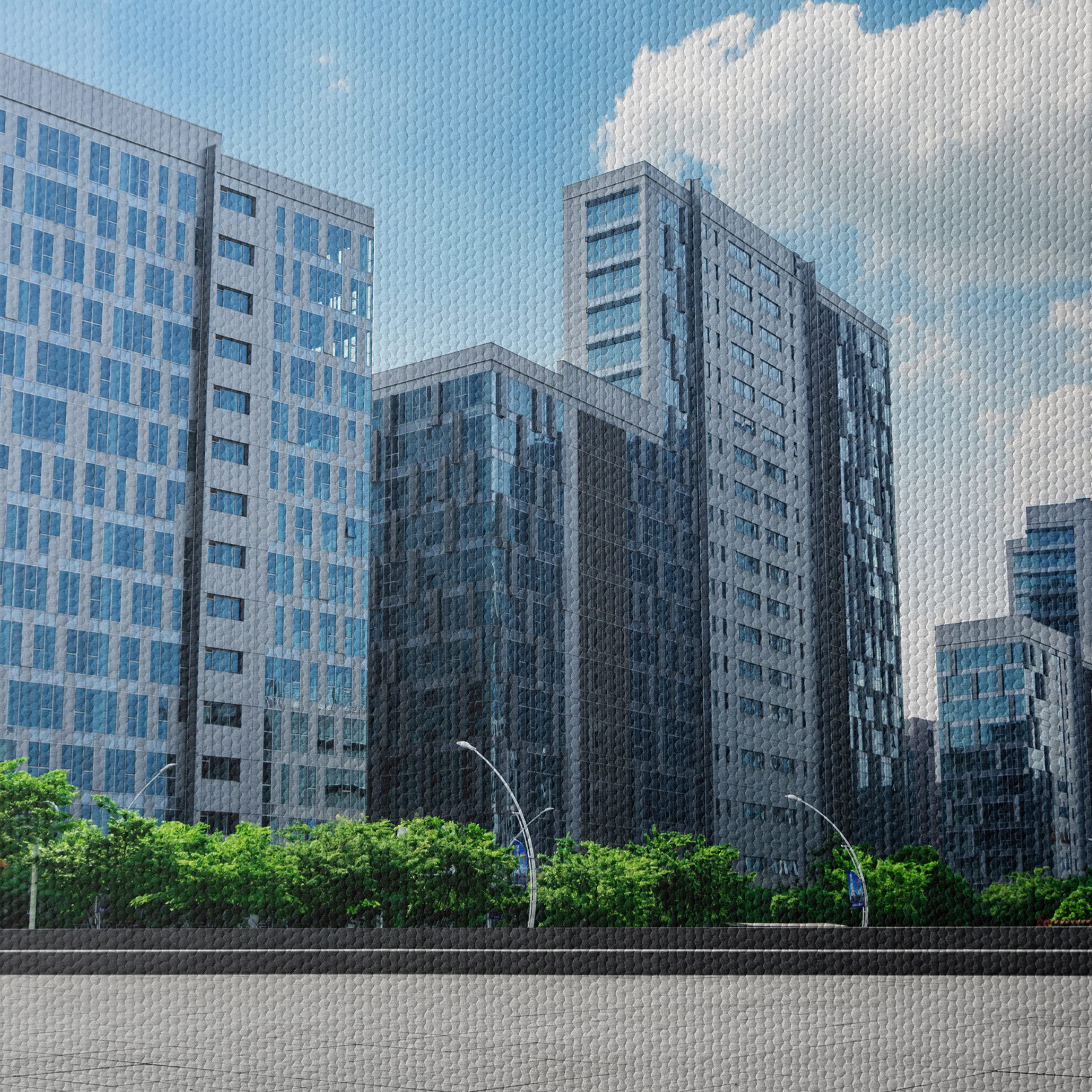 Modern Urban Cityscape with Glass Buildings - Image 4