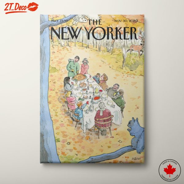 Thanksgiving Family Gathering Illustration