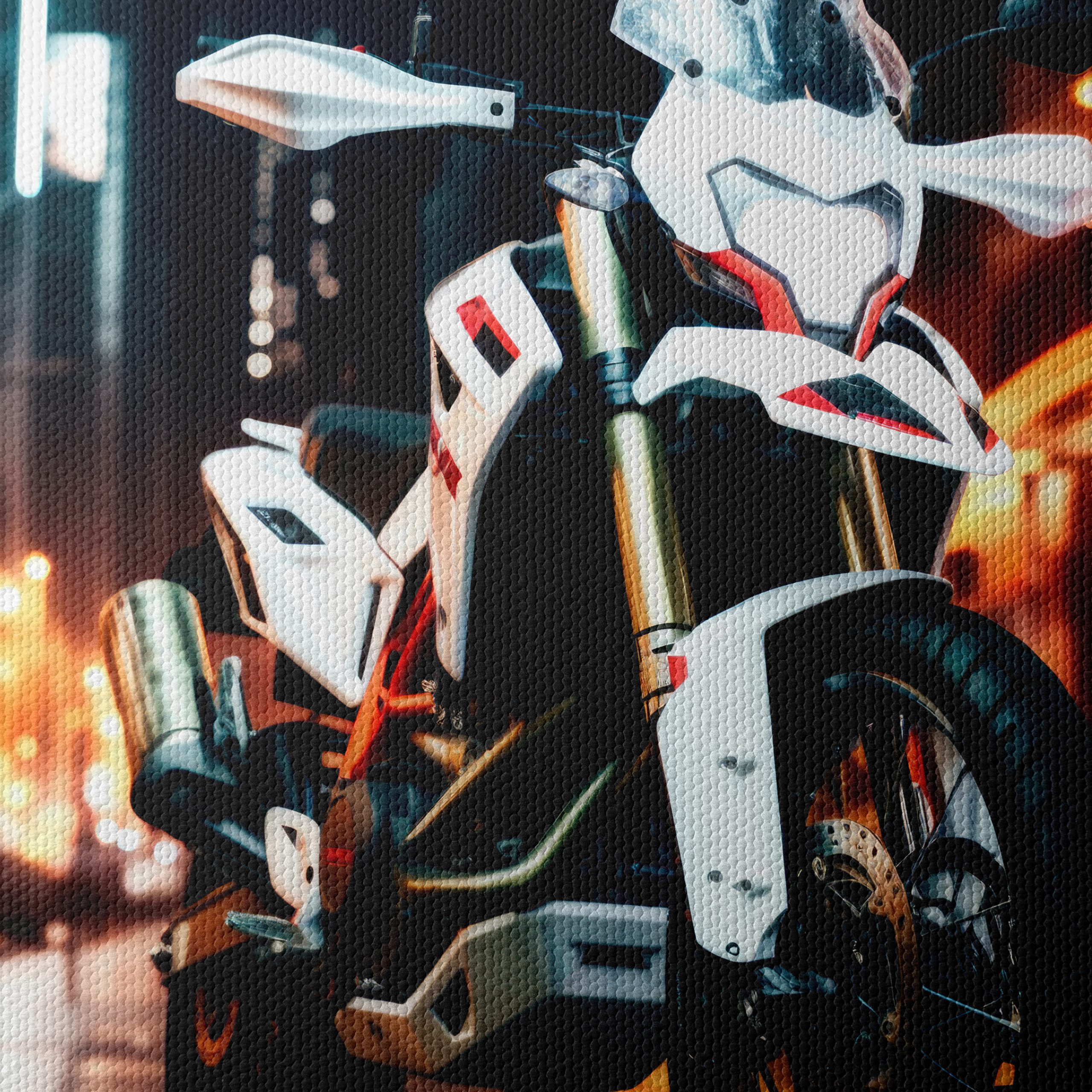 Stylish Urban Motorcycle in Night Scene - Image 4