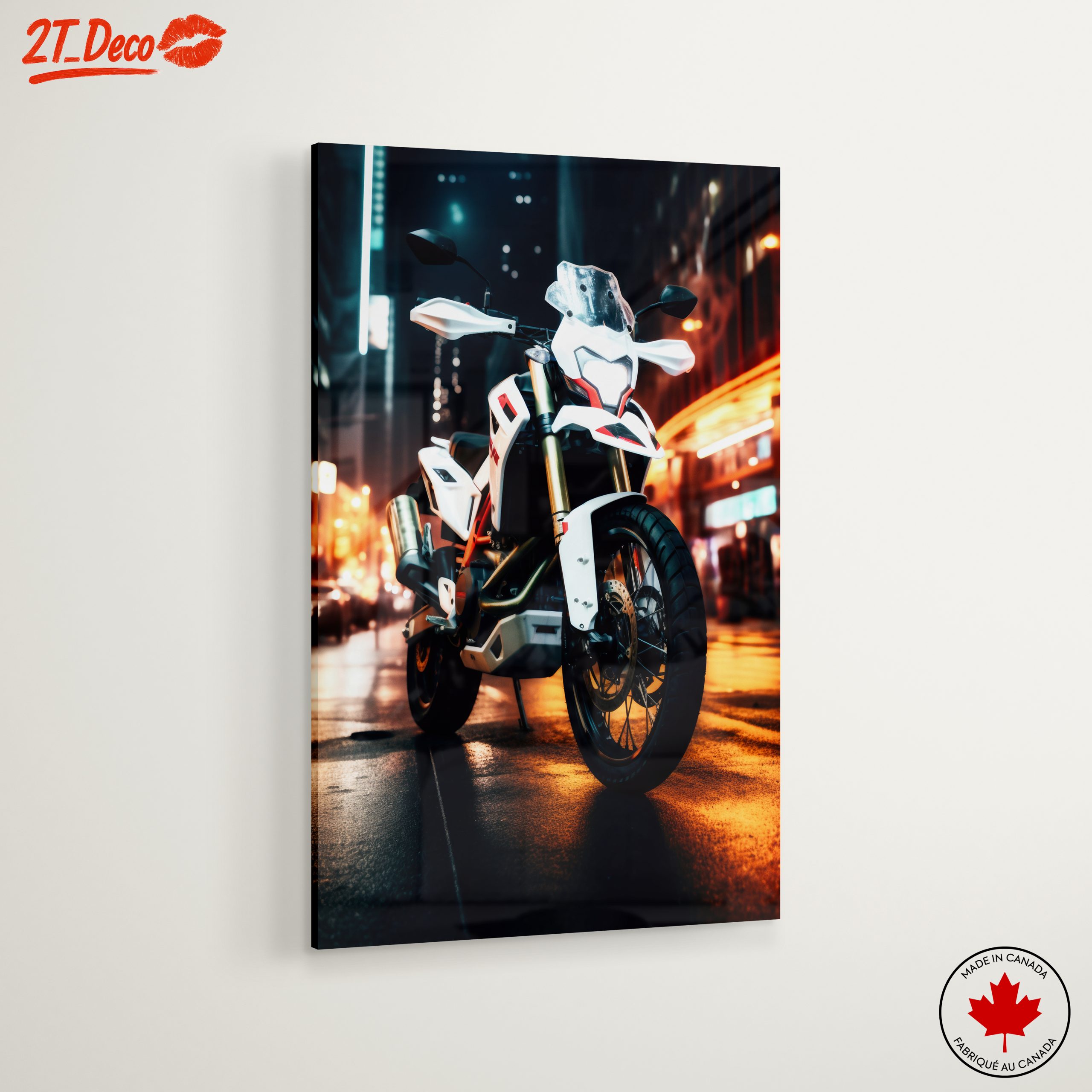 Stylish Urban Motorcycle in Night Scene - Image 6