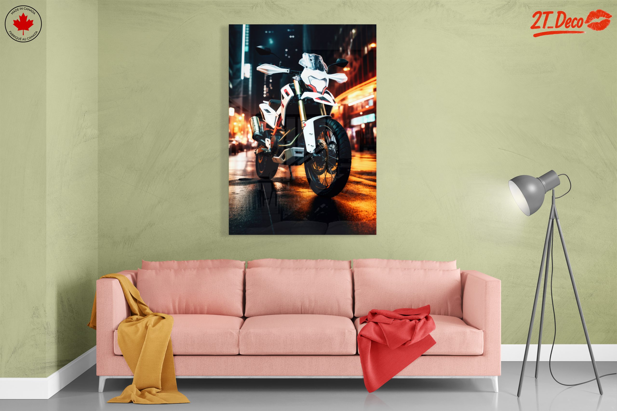 Stylish Urban Motorcycle in Night Scene - Image 7