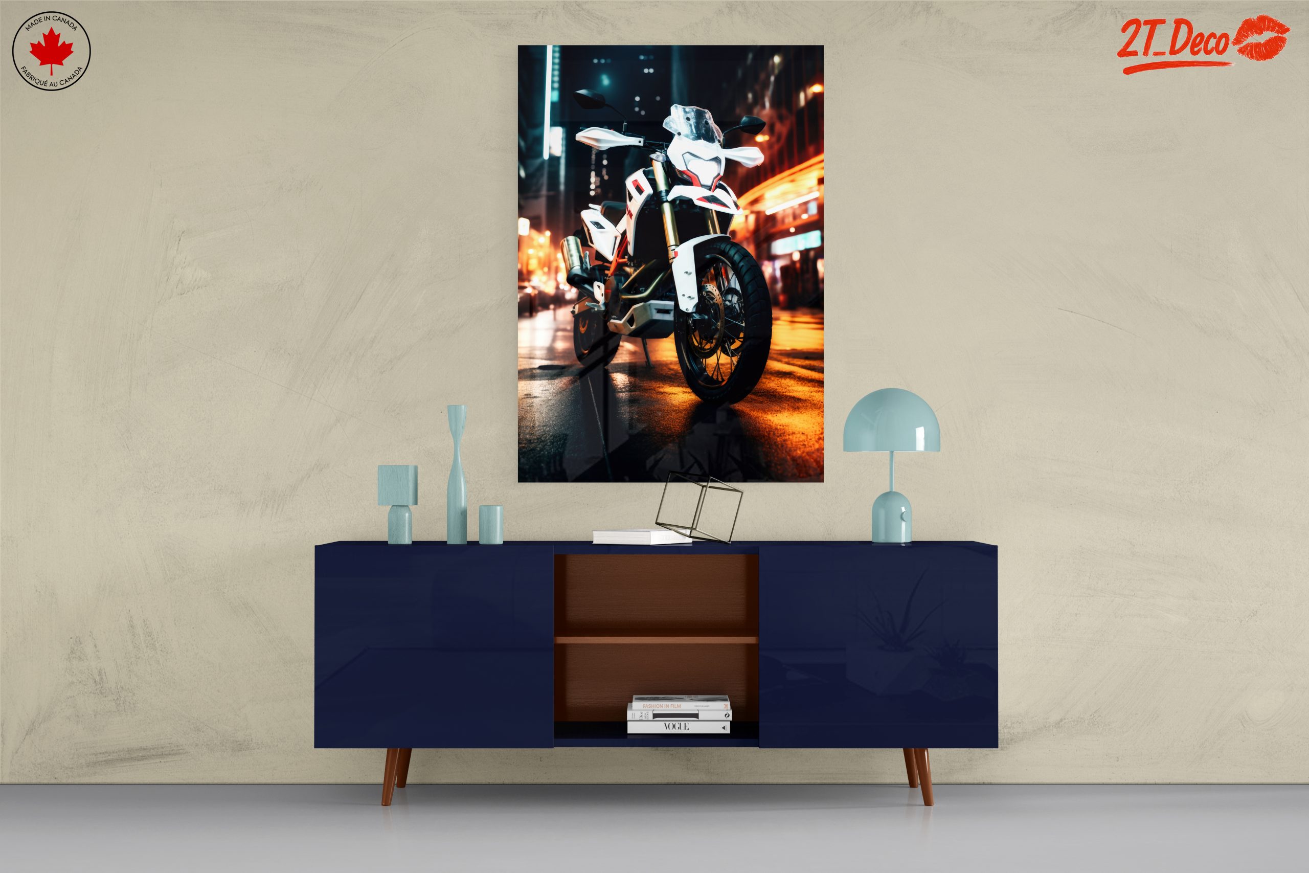 Stylish Urban Motorcycle in Night Scene - Image 8