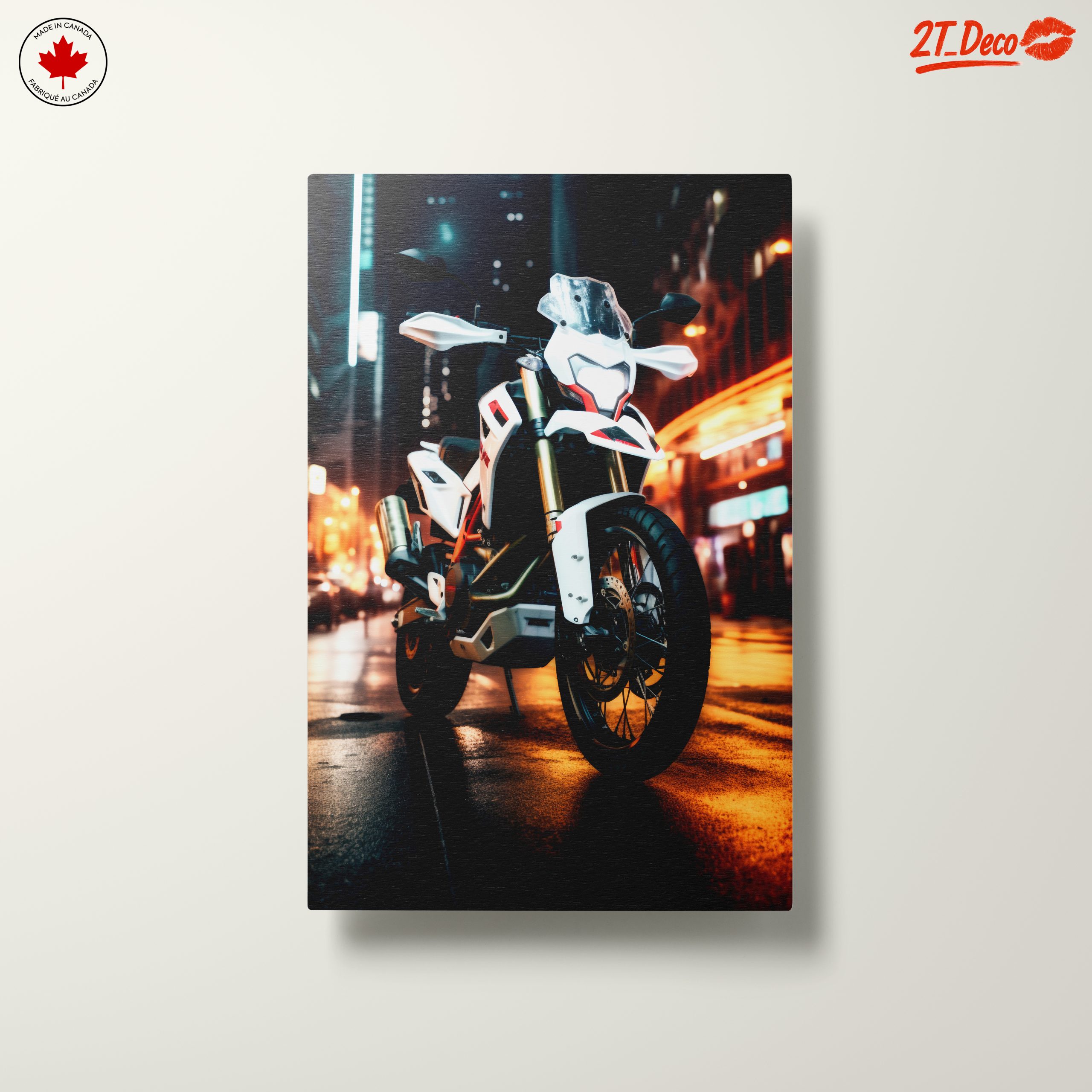 Stylish Urban Motorcycle in Night Scene - Image 10
