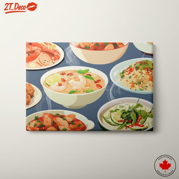 Colorful Abstract Food Art Display