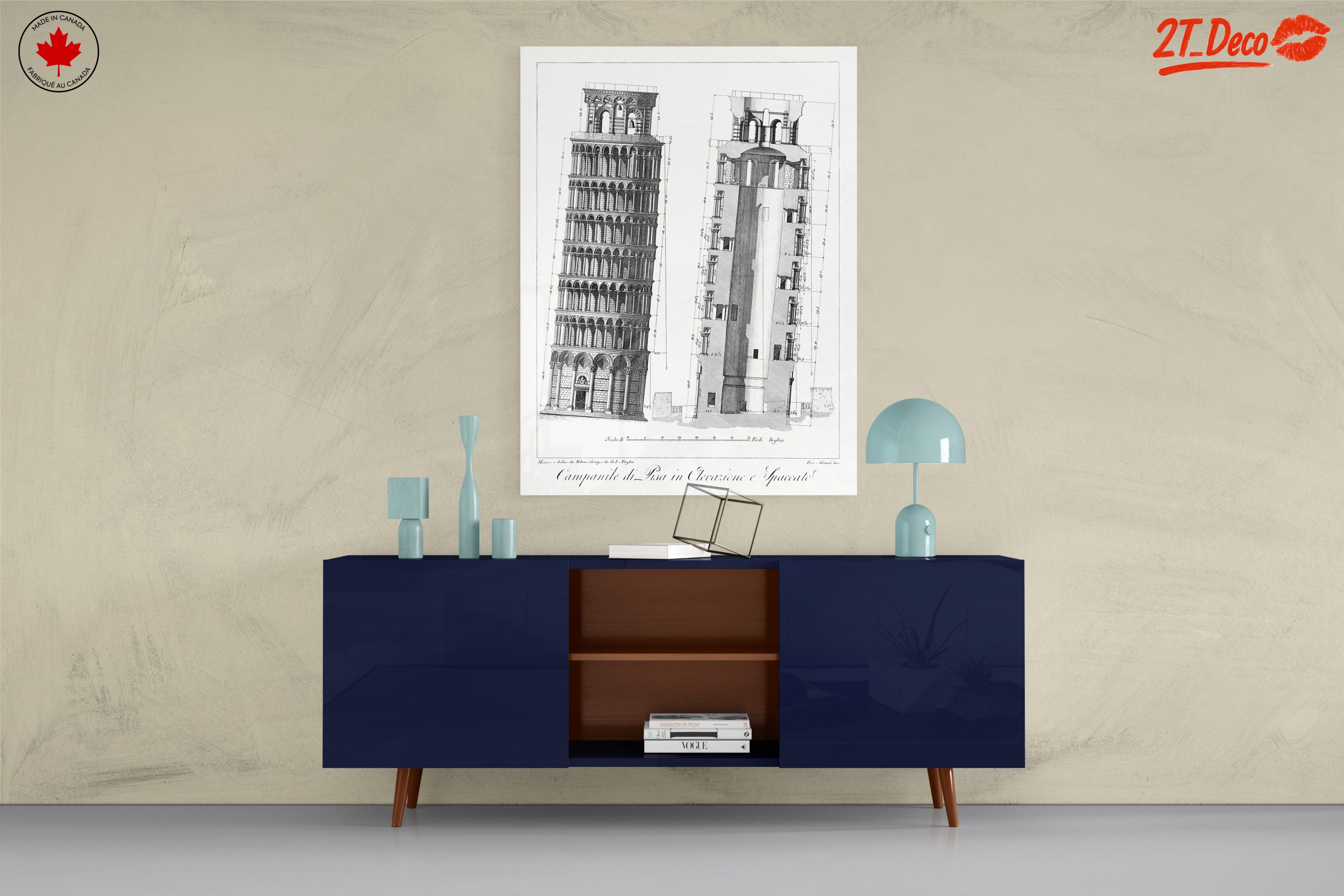 Detailed Architectural Drawing of Leaning Tower of Pisa - Image 8