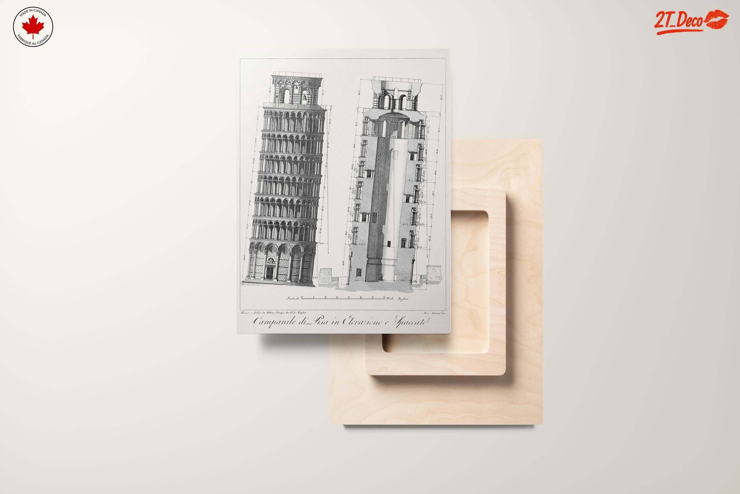 Detailed Architectural Drawing of Leaning Tower of Pisa - Image 11