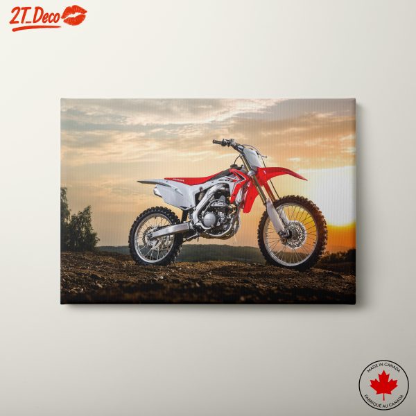 Honda Motorcycle Against Sunset