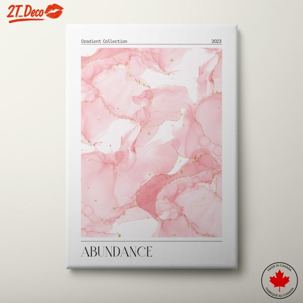 Gradient Abstract Art with Soft Pink Tones