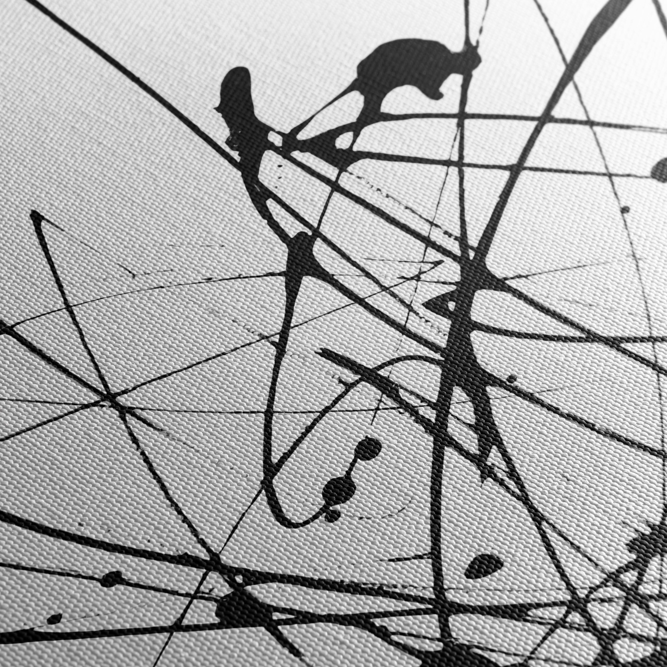 Dynamic Black and White Abstract Art 2 - Image 5