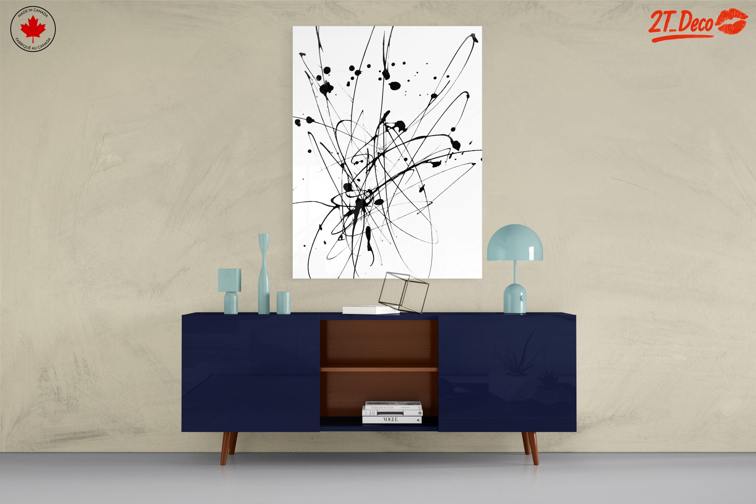 Dynamic Black and White Abstract Art 2 - Image 8