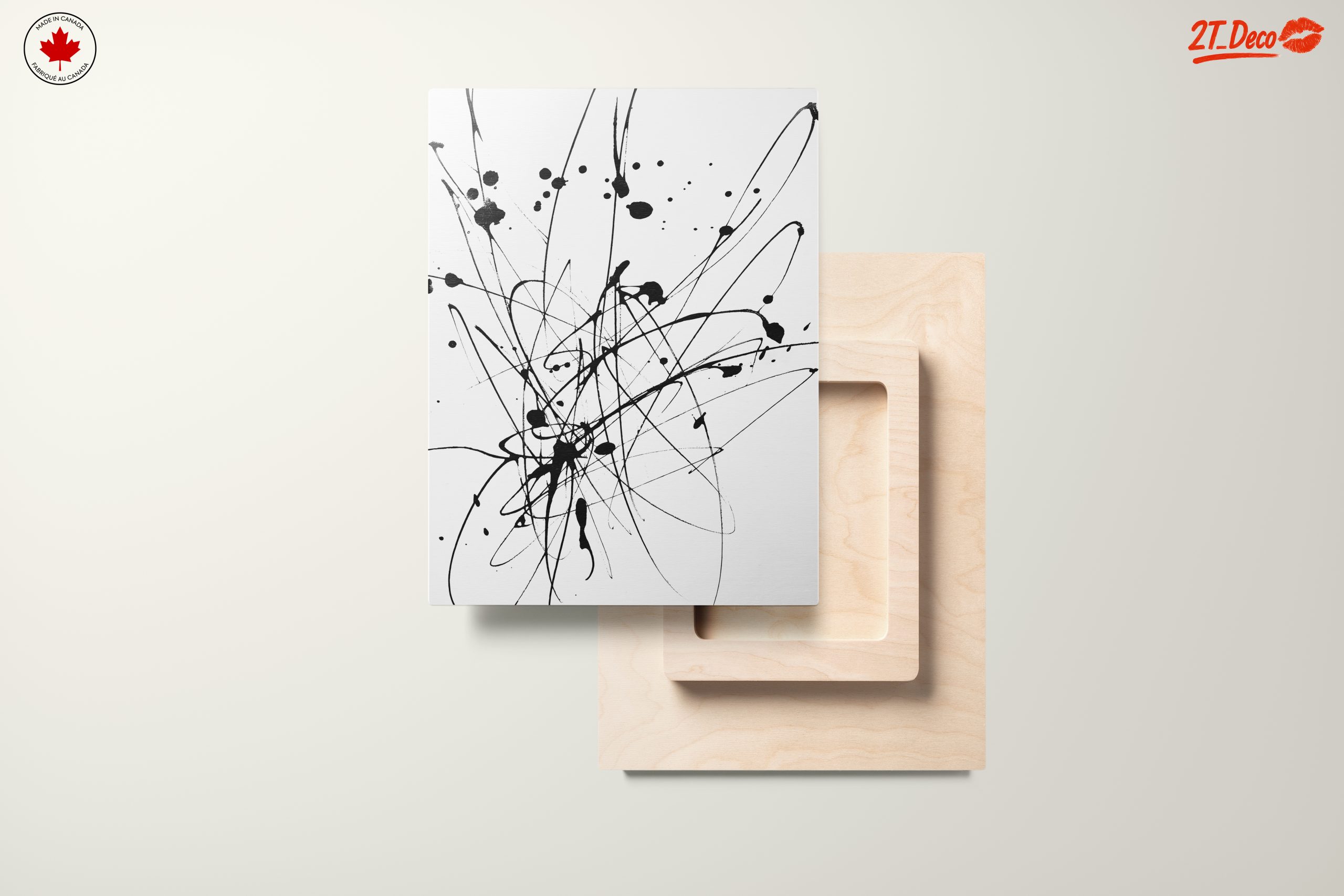 Dynamic Black and White Abstract Art 2 - Image 11
