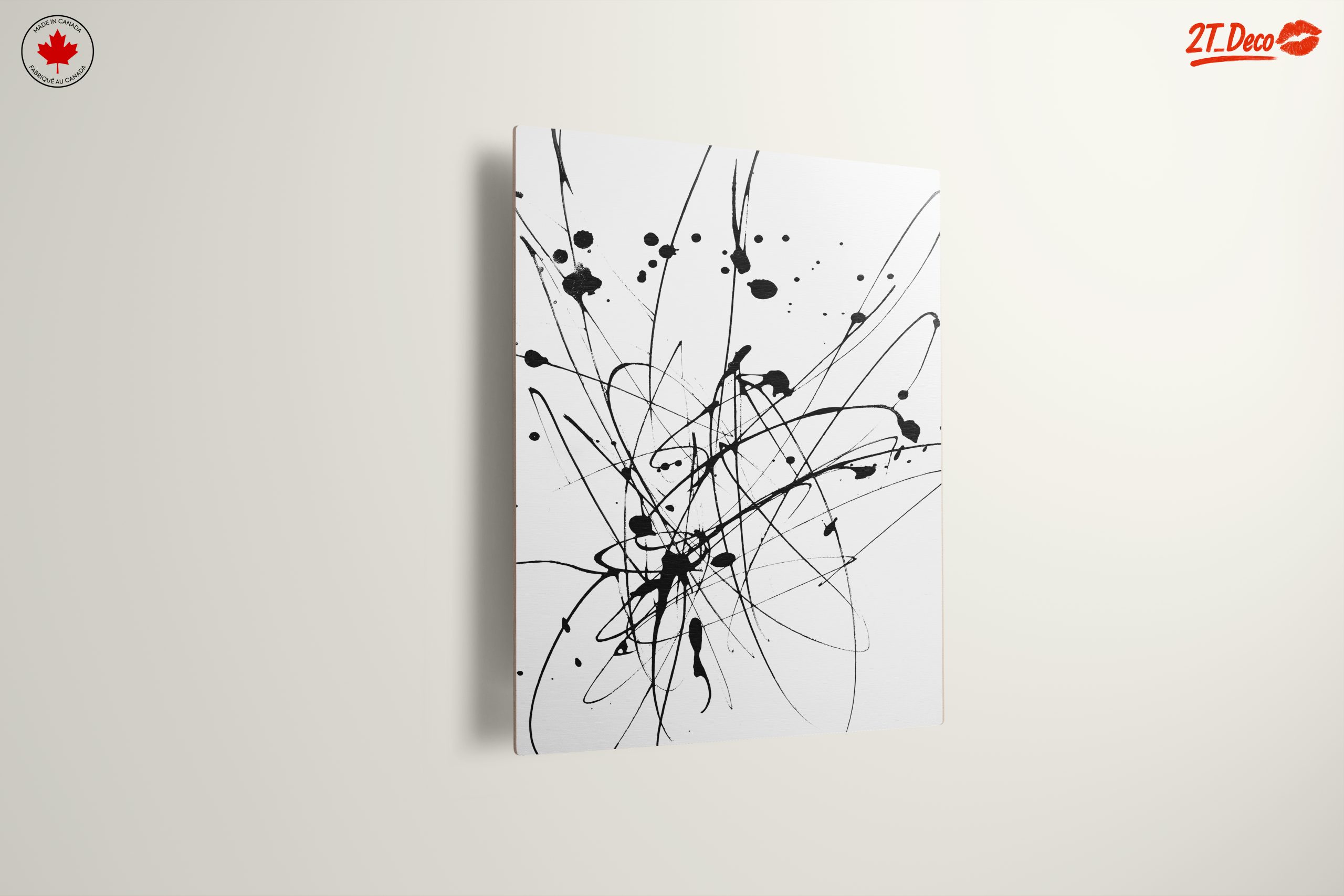 Dynamic Black and White Abstract Art 2 - Image 13