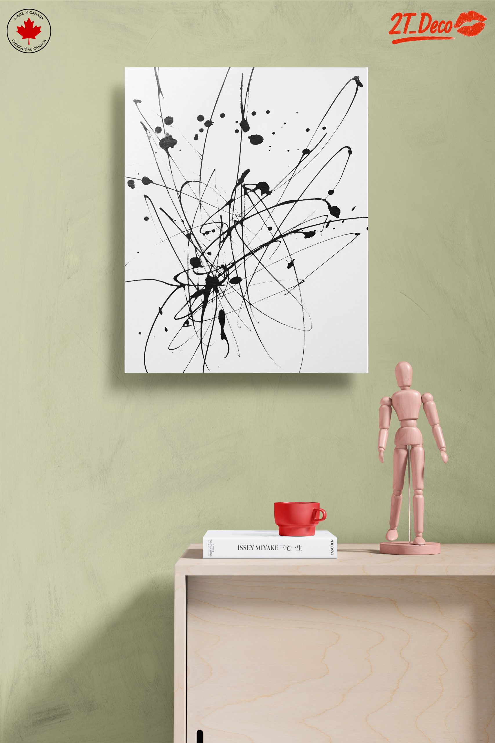 Dynamic Black and White Abstract Art 2 - Image 14