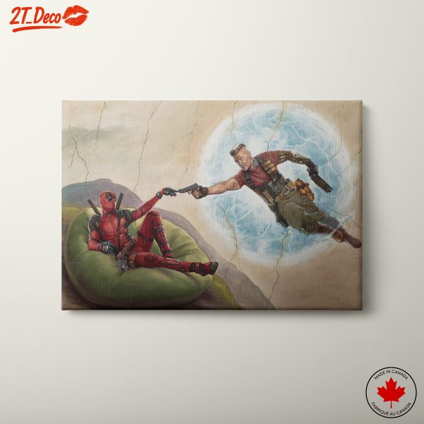 Deadpool and Cable Comic Art