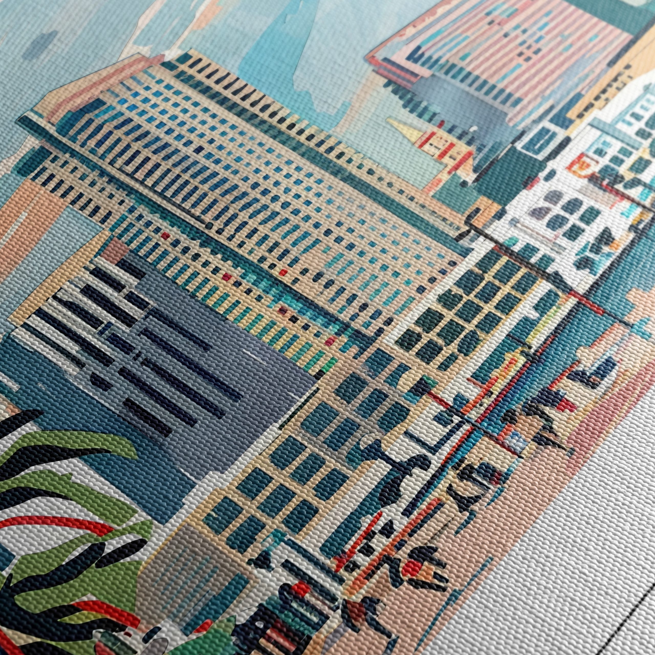 Stylized City Skyline of Madrid - Image 5