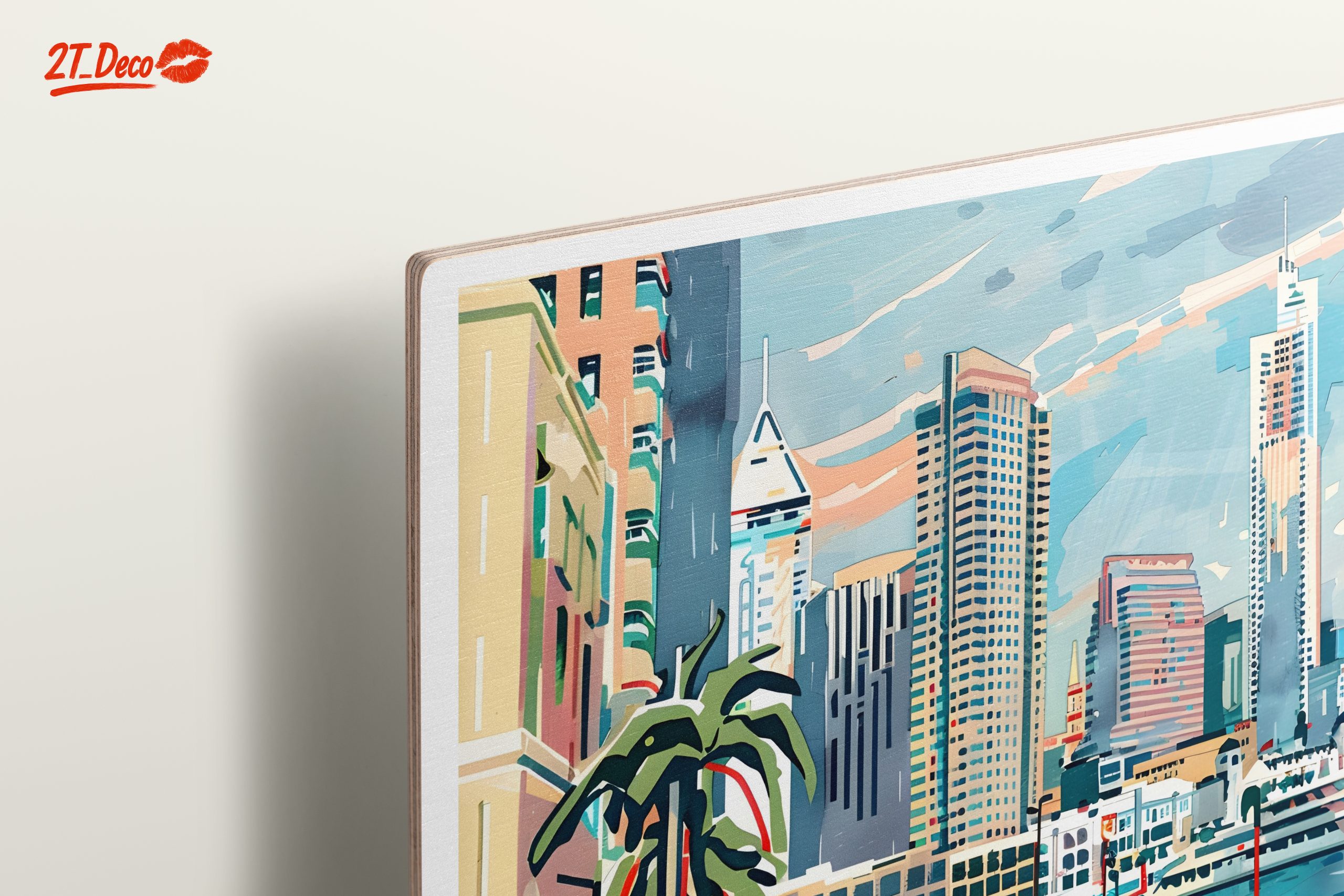 Stylized City Skyline of Madrid - Image 15