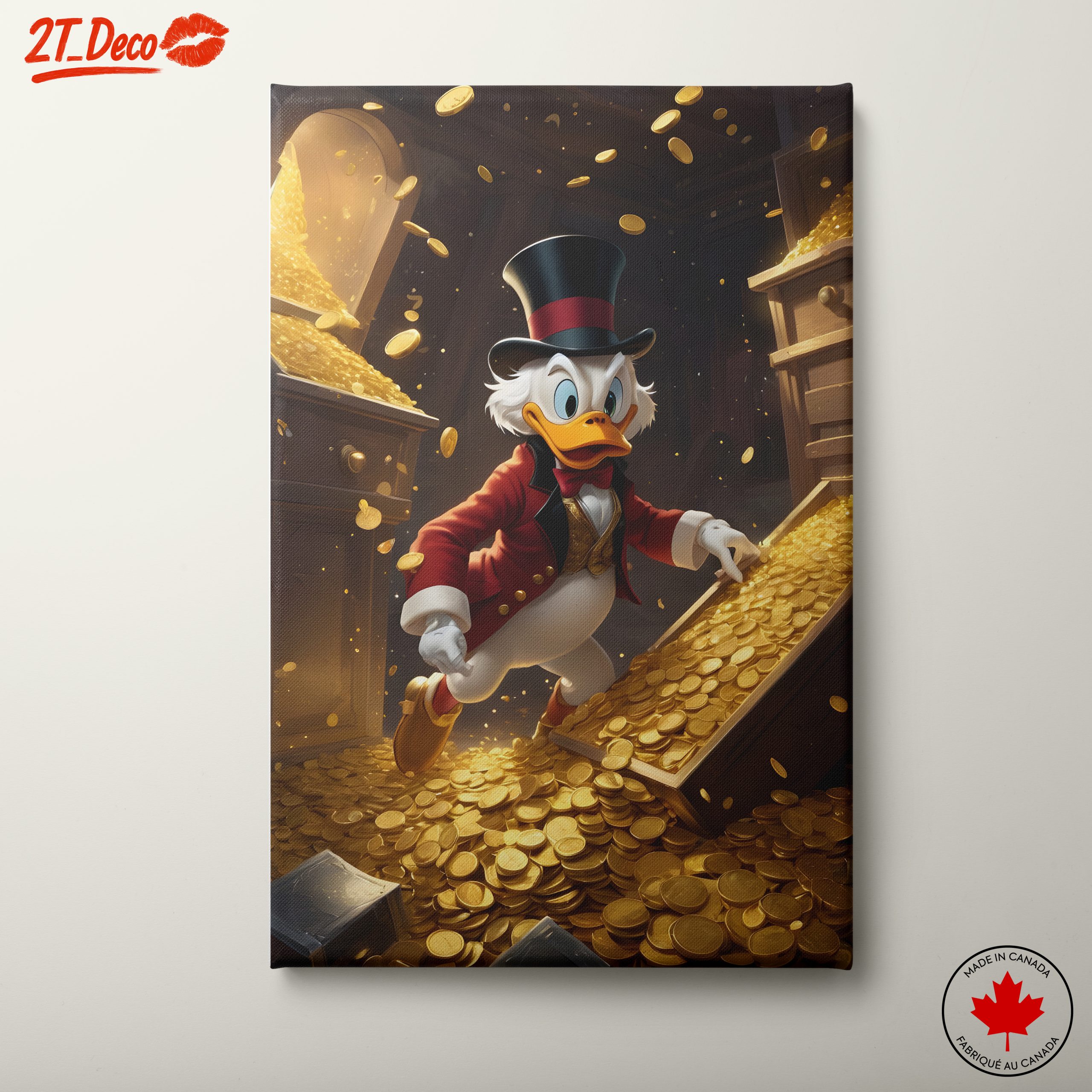 Scrooge McDuck in a Treasure Room