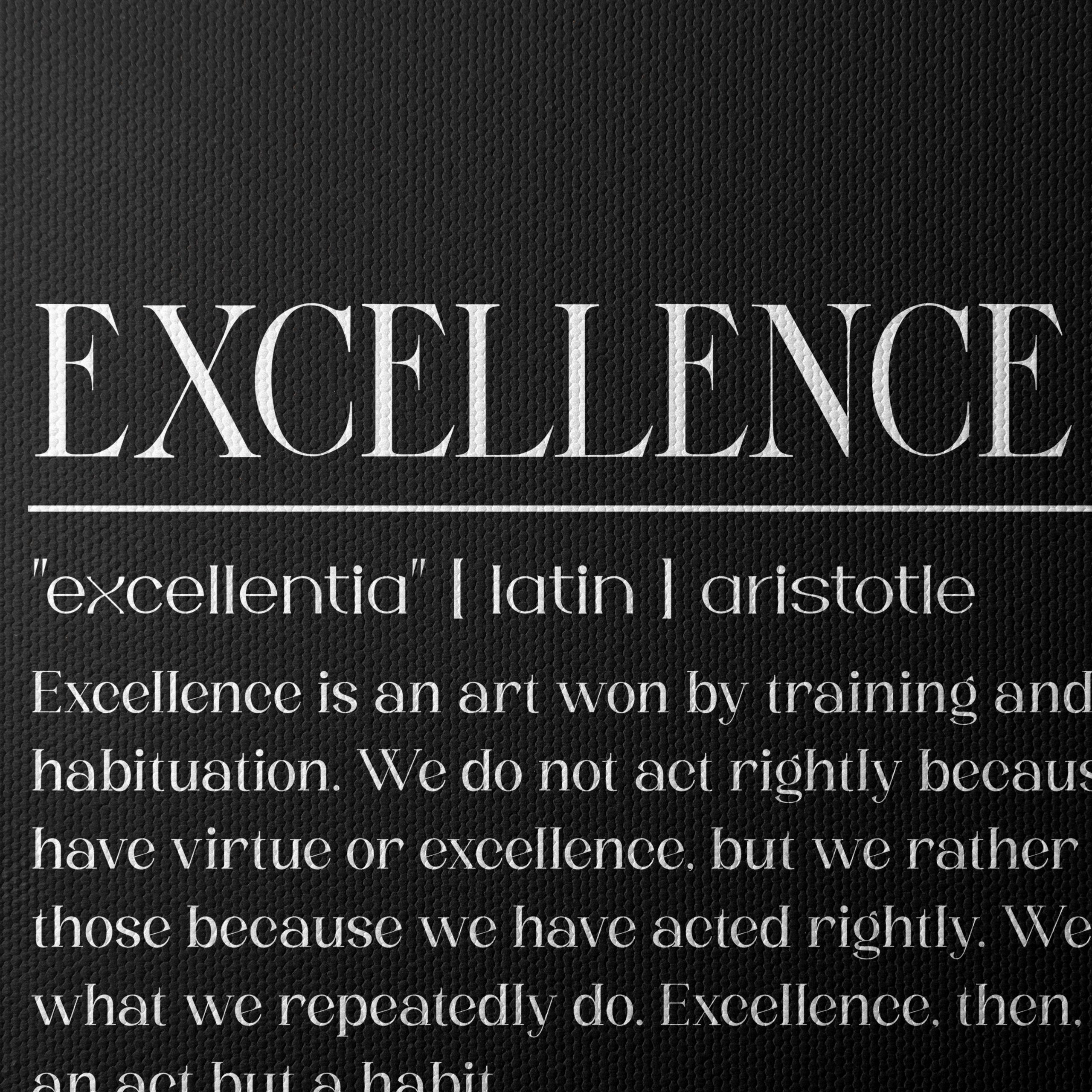 Excellence Inspirational Typography Wall Art - Image 4