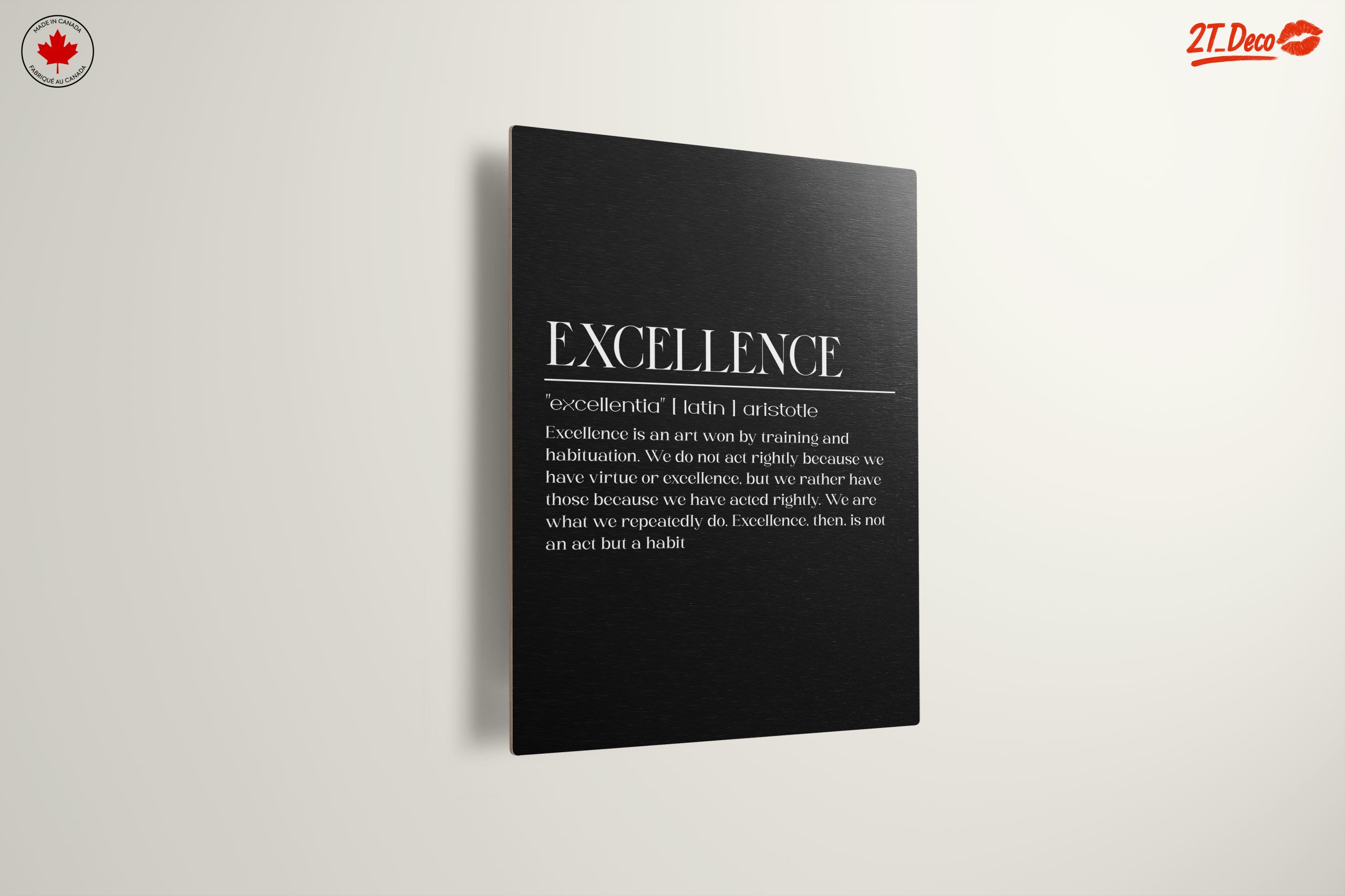 Excellence Inspirational Typography Wall Art - Image 13