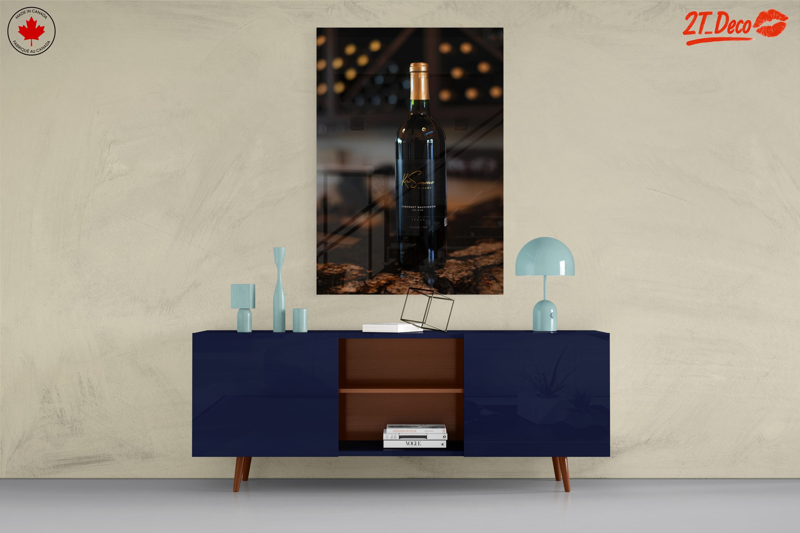 Elegant Wine Bottle Art from Texas - Image 8