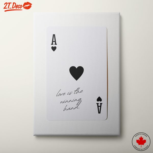 Ace of Hearts Love Quote Art