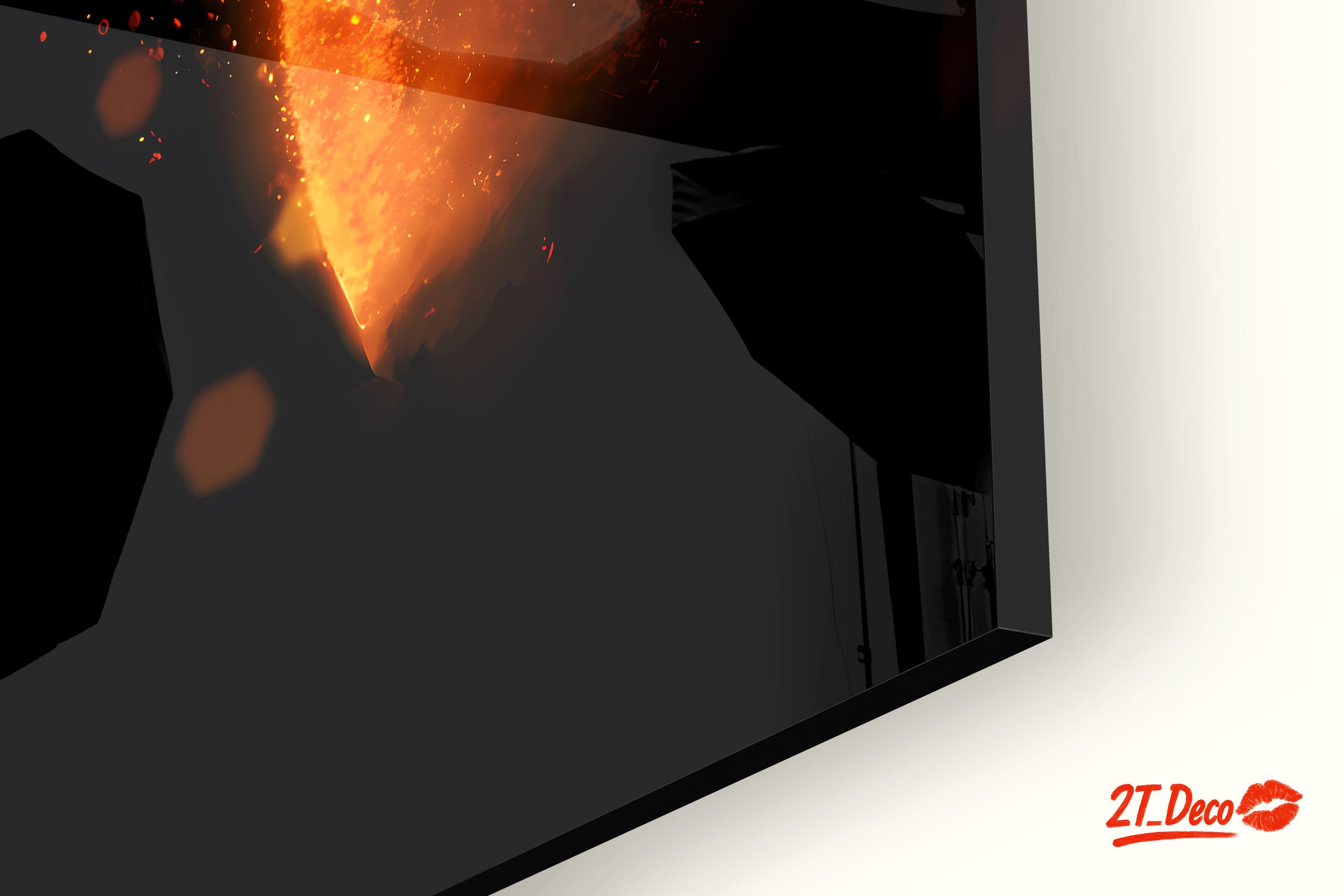 Darth Vader Silhouette in Fiery Background - Image 9