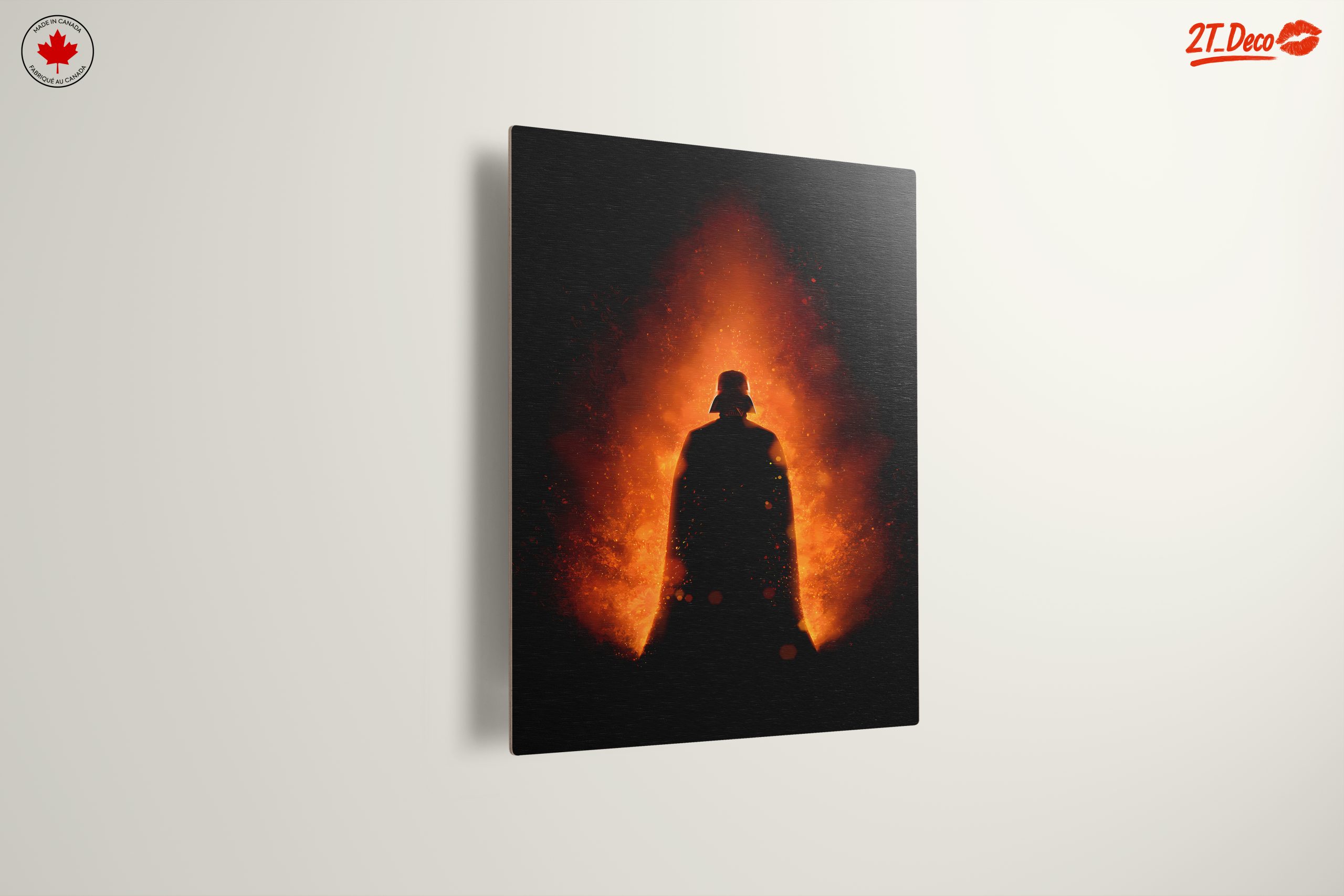 Darth Vader Silhouette in Fiery Background - Image 13