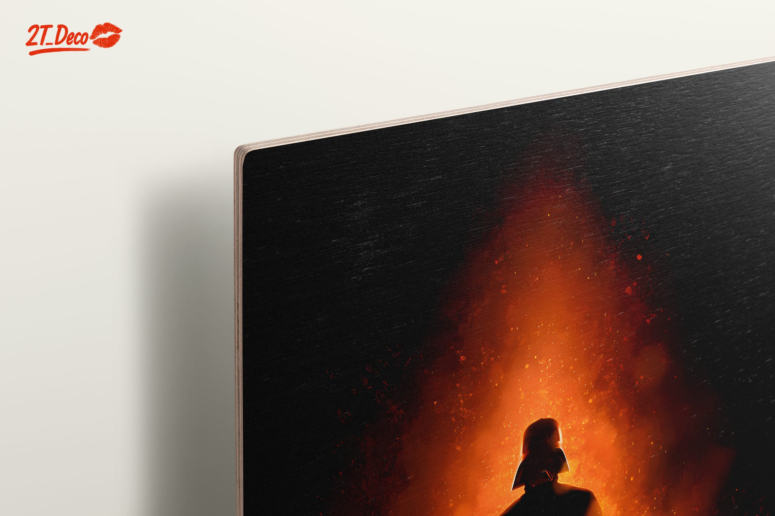 Darth Vader Silhouette in Fiery Background - Image 15