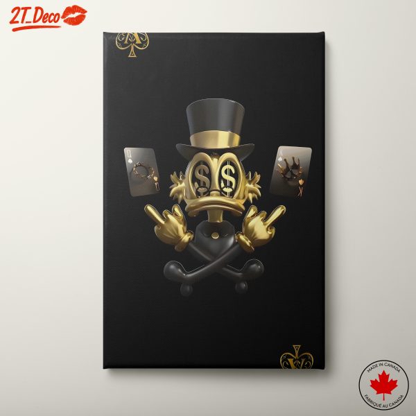 Dollar Sign Duck with Playing Cards