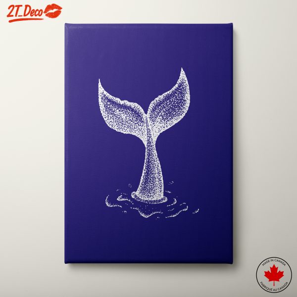 Whale Tail Art in Splash Water
