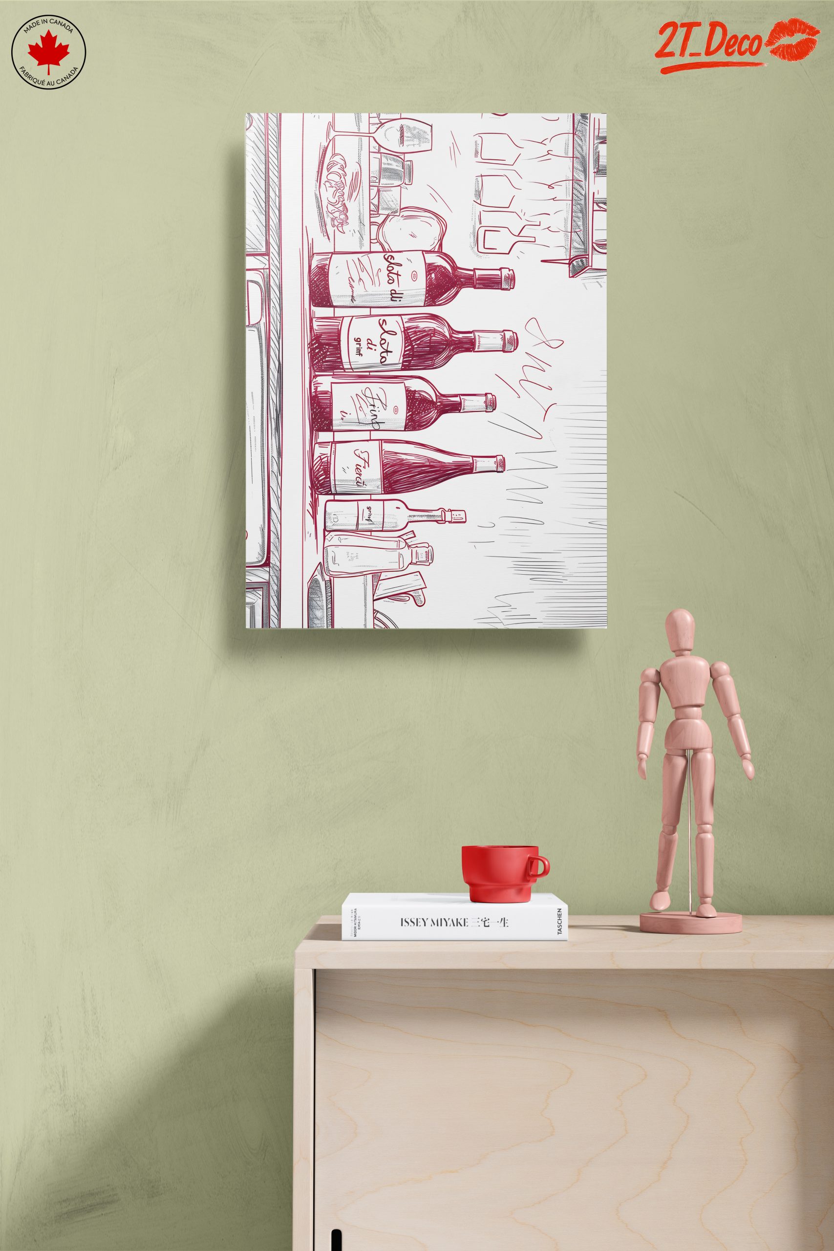Stylized Wine Bottles Art - Image 14