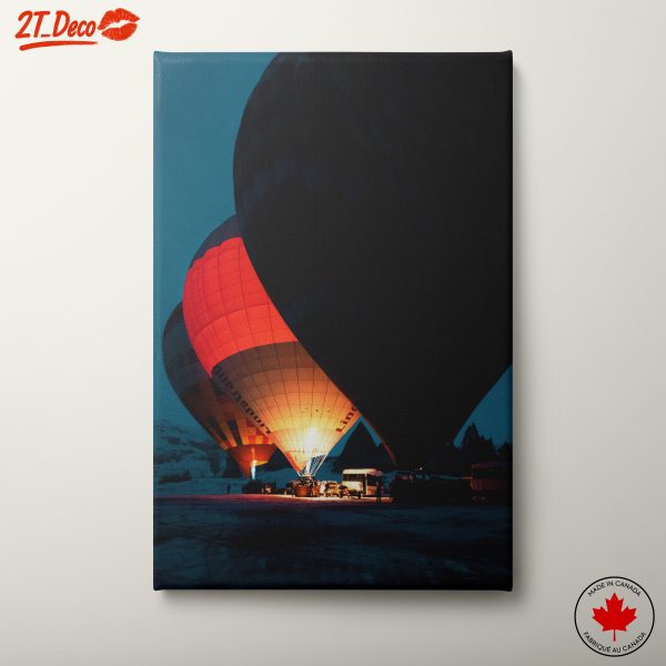 Vibrant Hot Air Balloons at Twilight