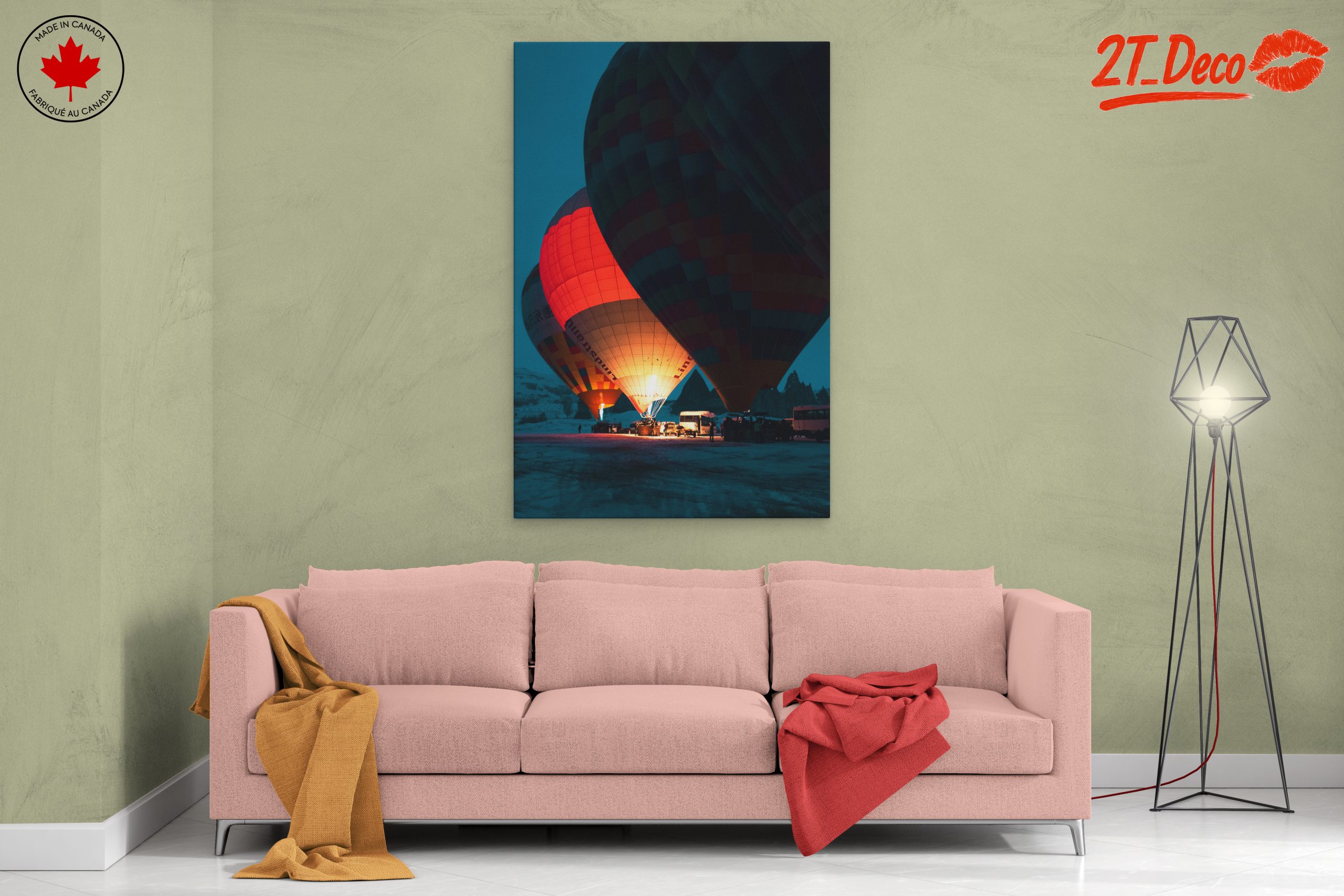 Vibrant Hot Air Balloons at Twilight - Image 2