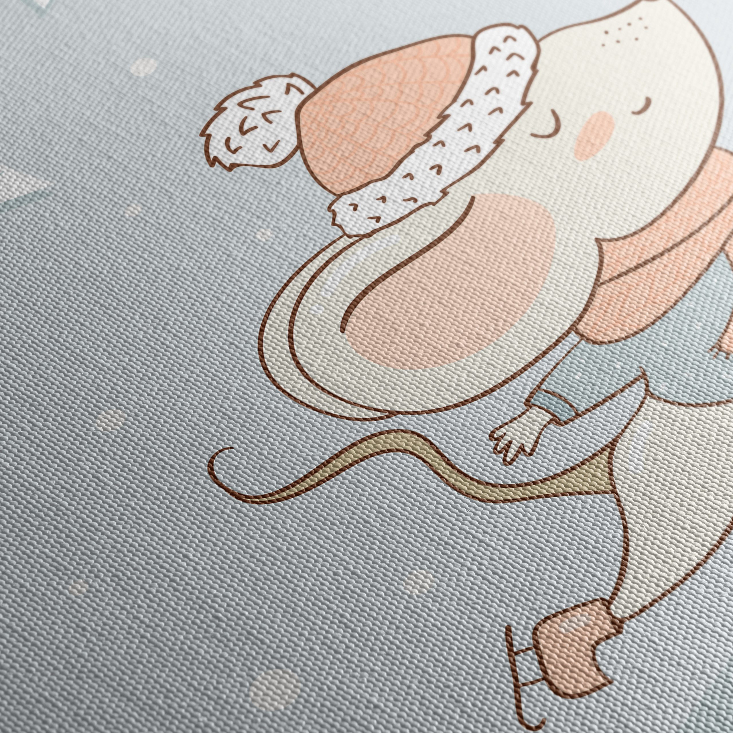 Whimsical Winter Mouse Art - Image 5