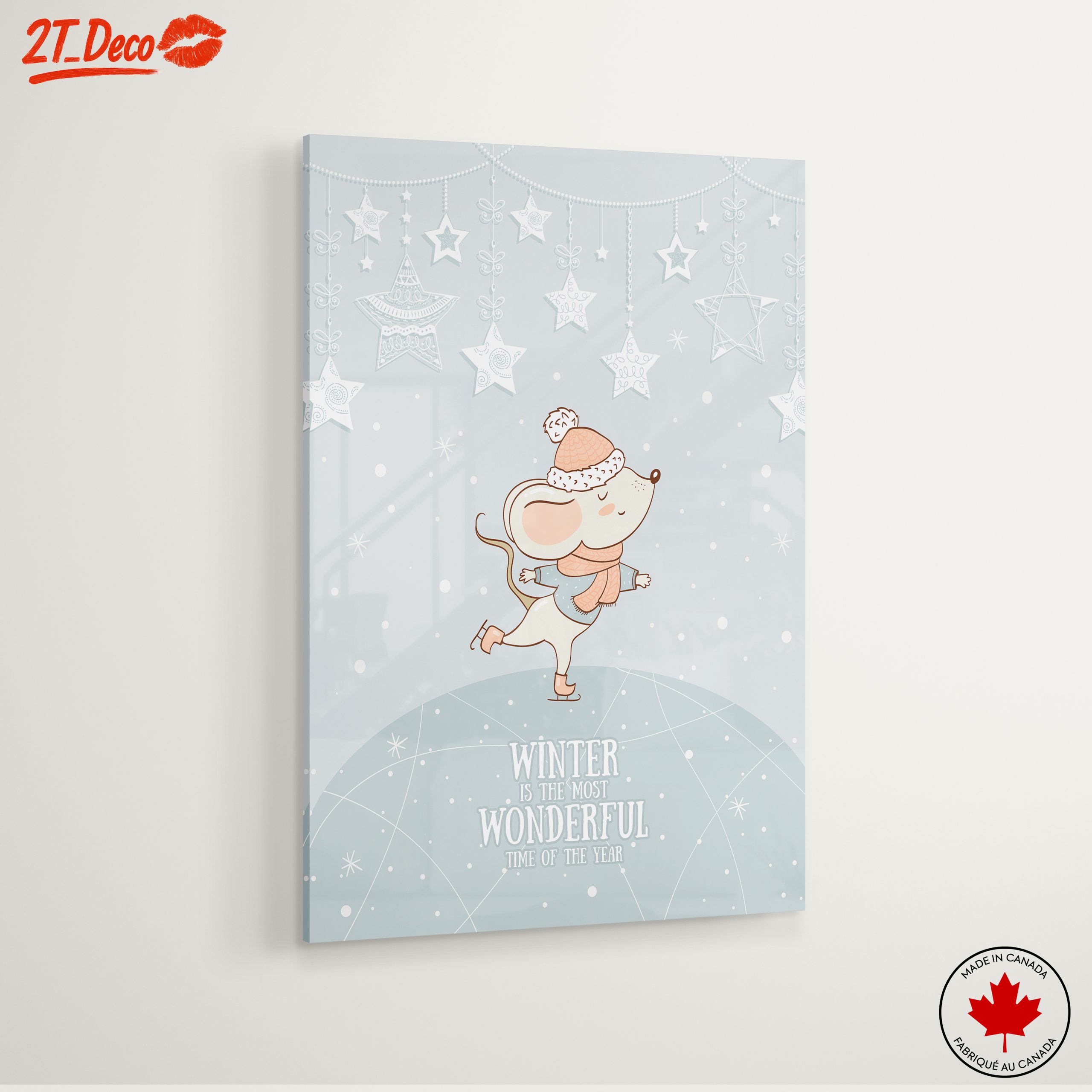 Whimsical Winter Mouse Art - Image 6
