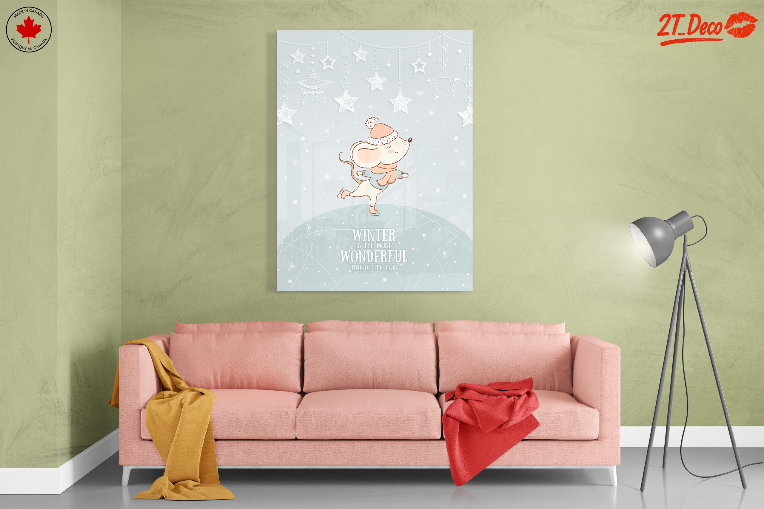 Whimsical Winter Mouse Art - Image 7