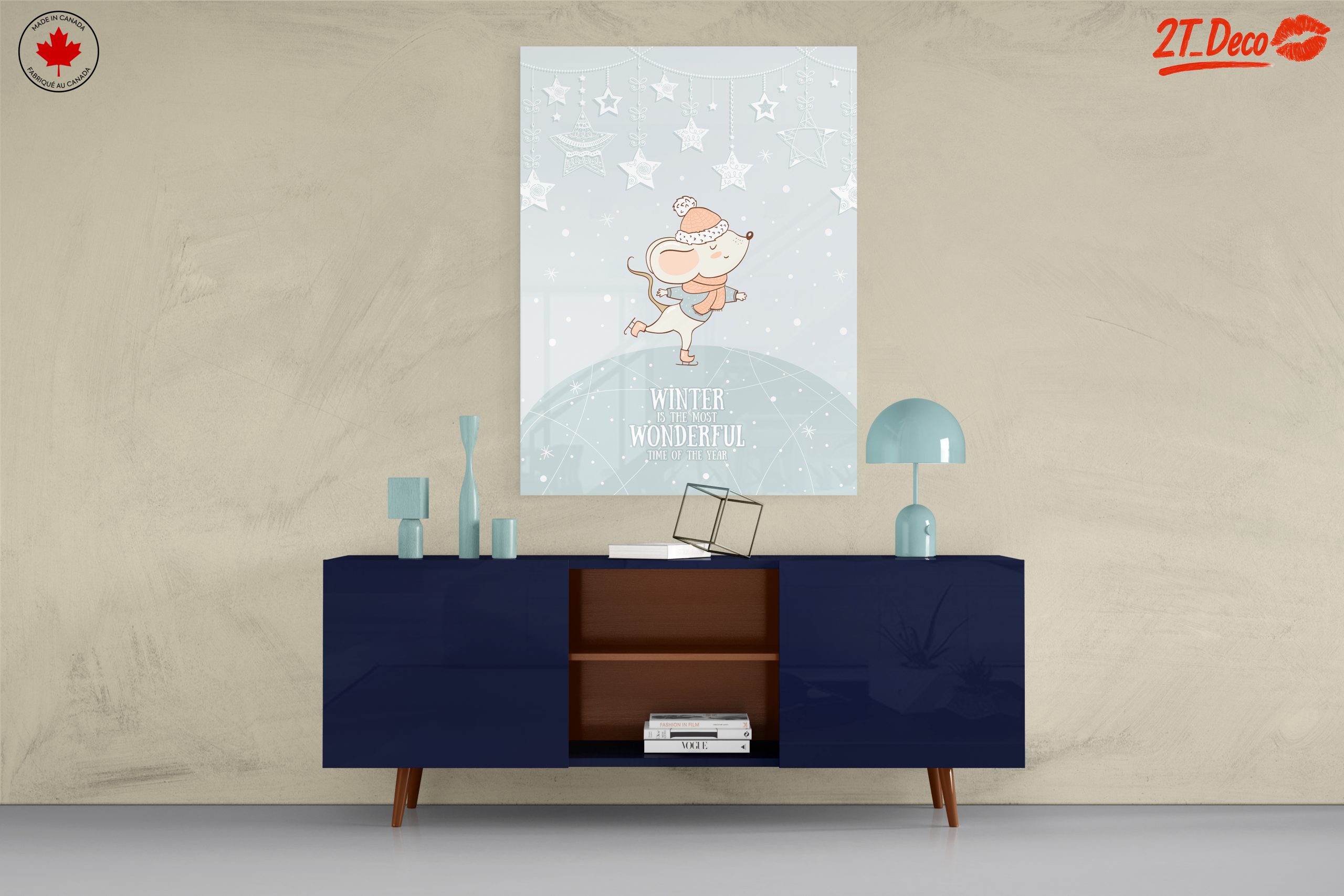 Whimsical Winter Mouse Art - Image 8