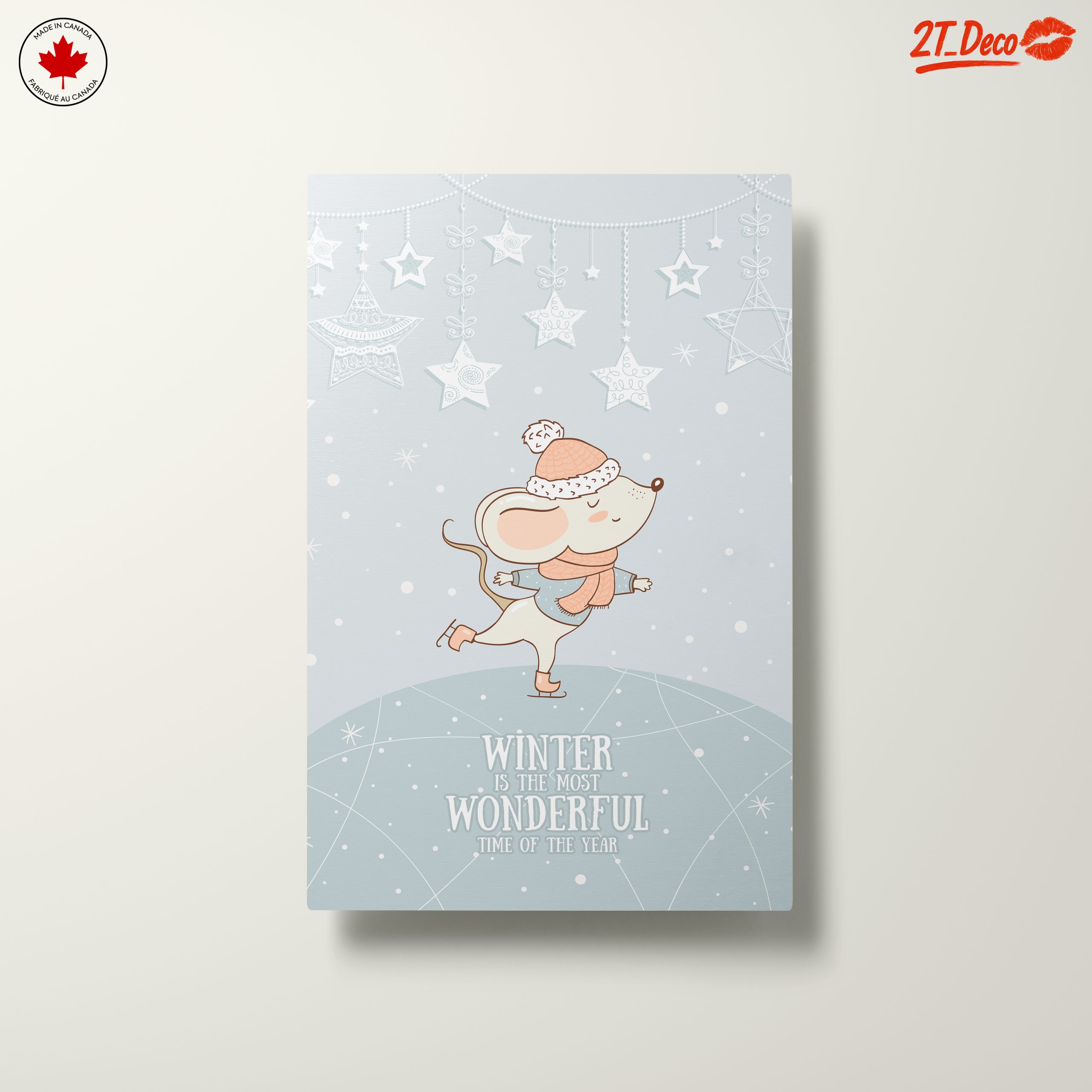 Whimsical Winter Mouse Art - Image 10