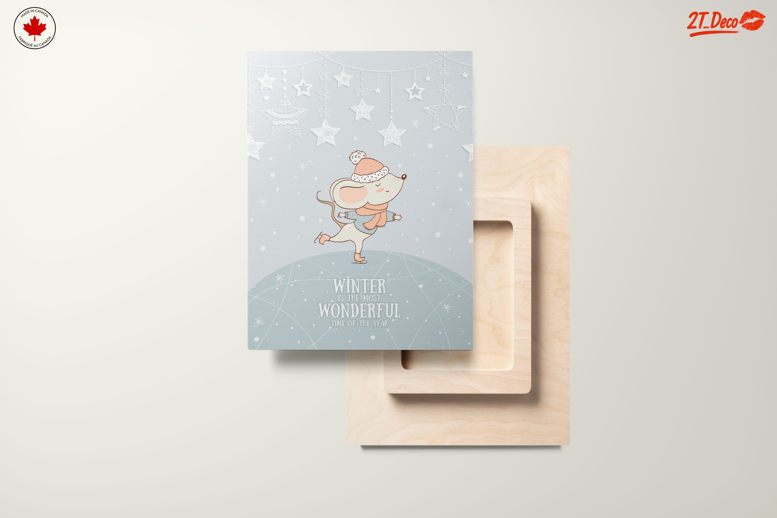 Whimsical Winter Mouse Art - Image 11