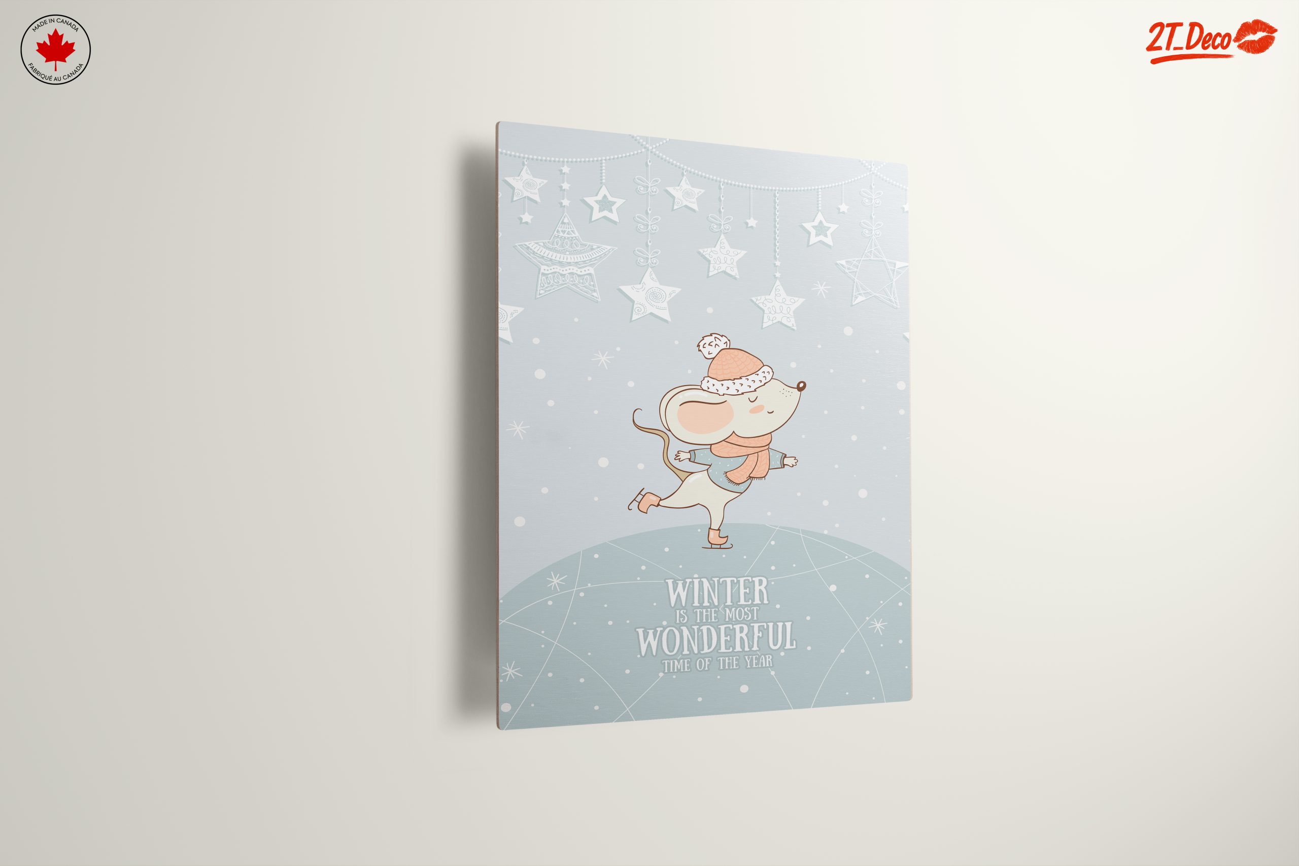 Whimsical Winter Mouse Art - Image 13