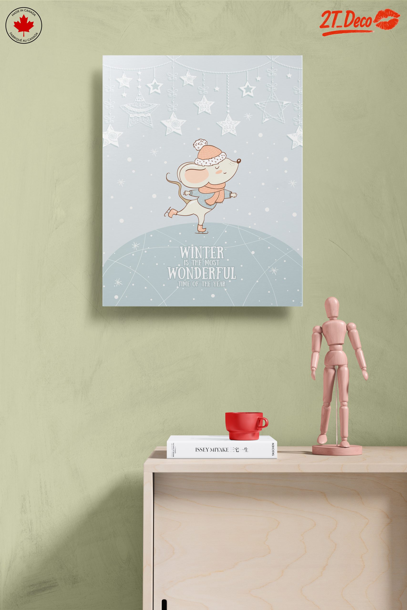 Whimsical Winter Mouse Art - Image 14