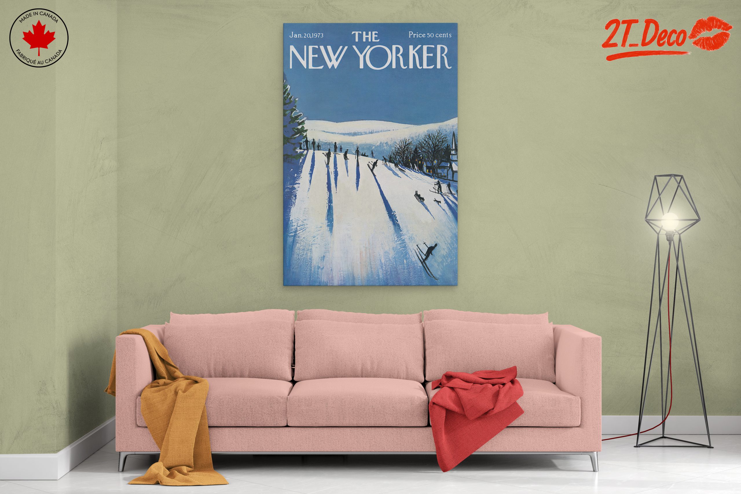 The New Yorker Vintage Skiing Cover Art - Image 2